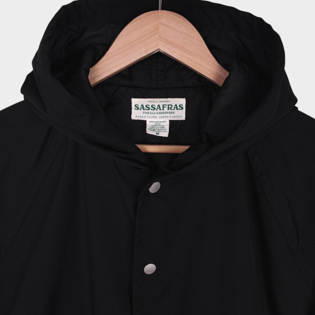 SASSAFRAS Men's Made in Japan Black Padded Bud Breaker Jacket