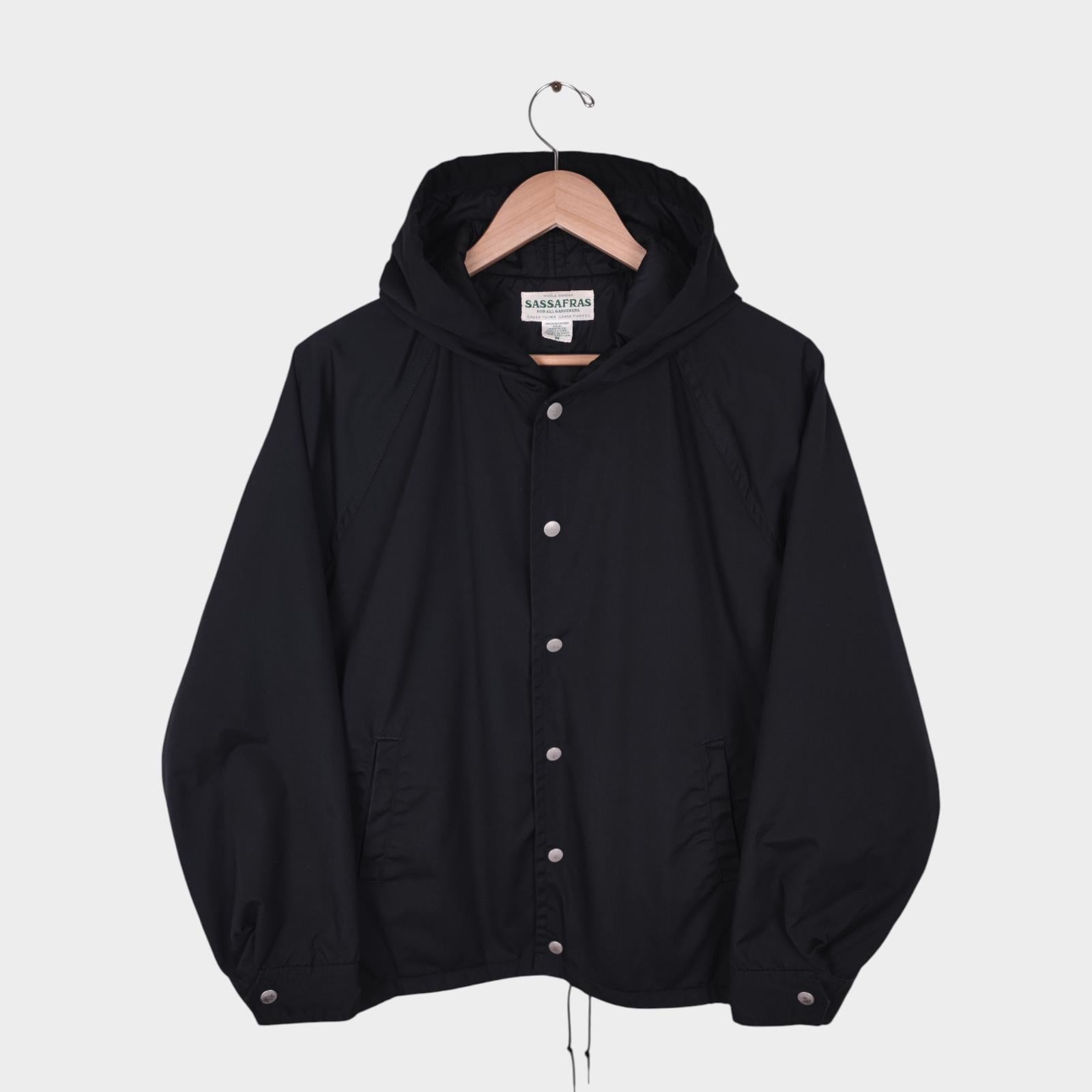 SASSAFRAS Men's Made in Japan Black Padded Bud Breaker Jacket