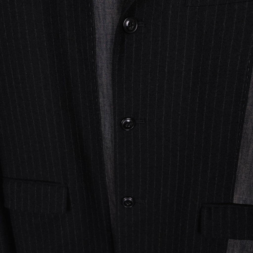 BLUE BLUE JAPAN Men's Made in Japan 100% Wool Panelled Blazer Jacket