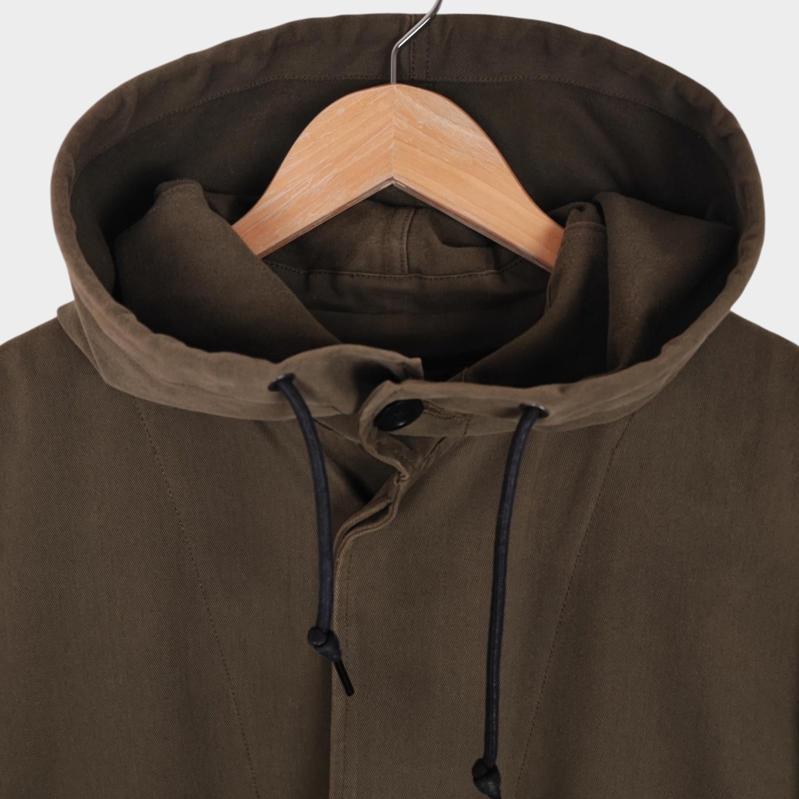 MHL MARGARET HOWELL Men's Khaki Heavyweight Cotton Twill Detachable Liner Parka Jacket