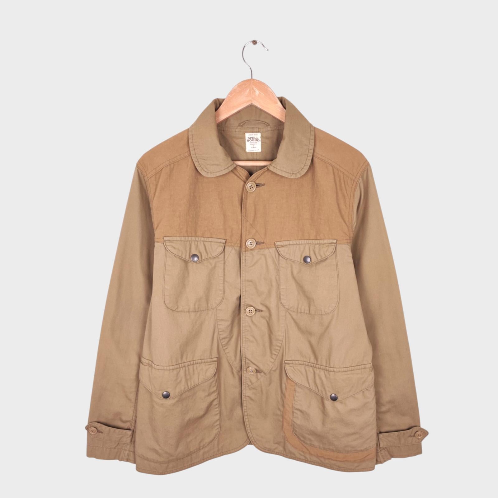 SPELLBOUND Men's Made in Japan Beige Indy Hunting Chore Jacket