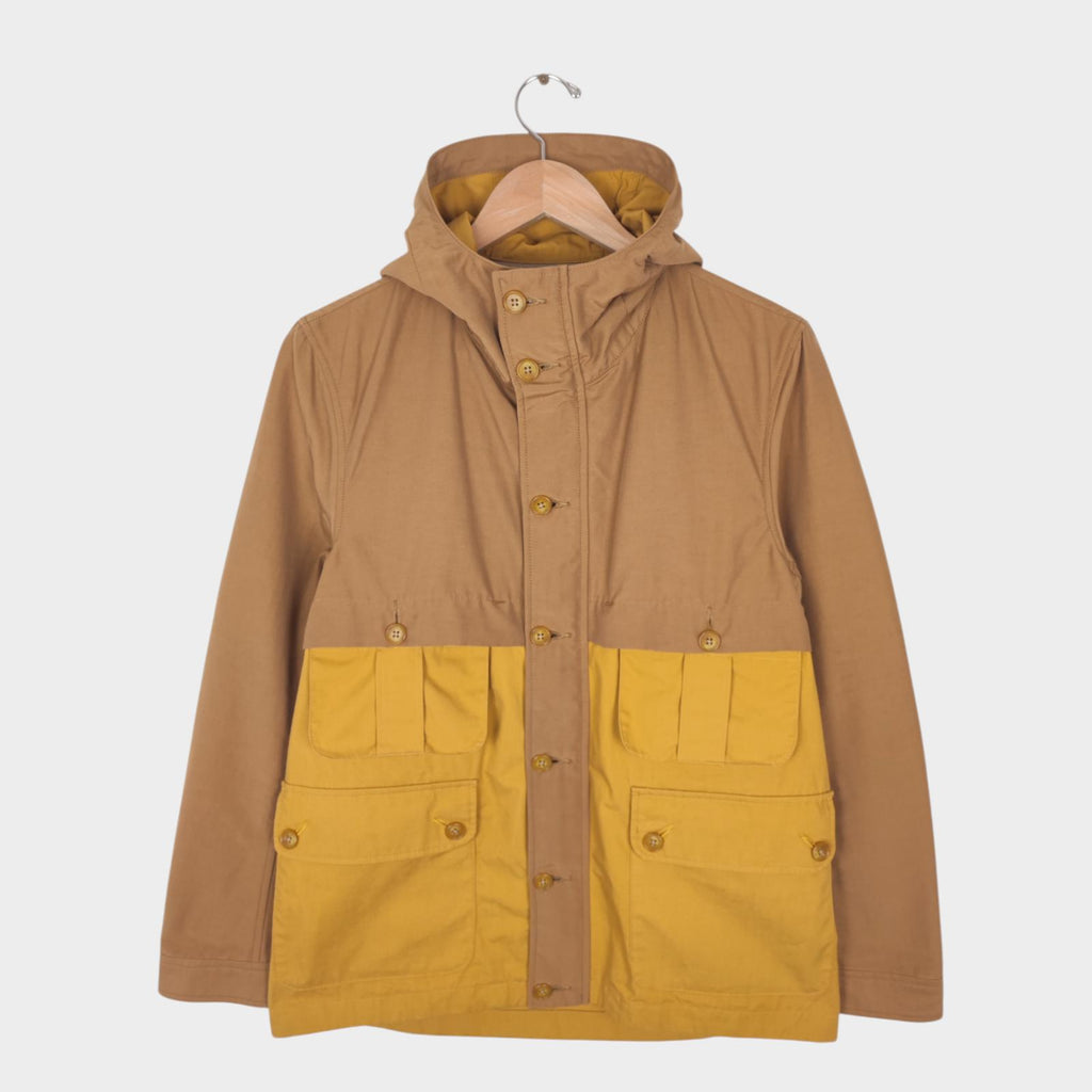 MR.OLIVE Men's Made in Japan Yellow/Beige 60/40 Cotton Nylon Mountain Parka Jacket
