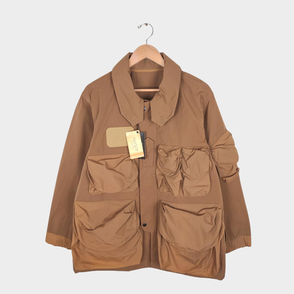 NORBIT BY HIROSHI NOZAWA Men's Coyote Beige Mountain Hike Parka Jacket