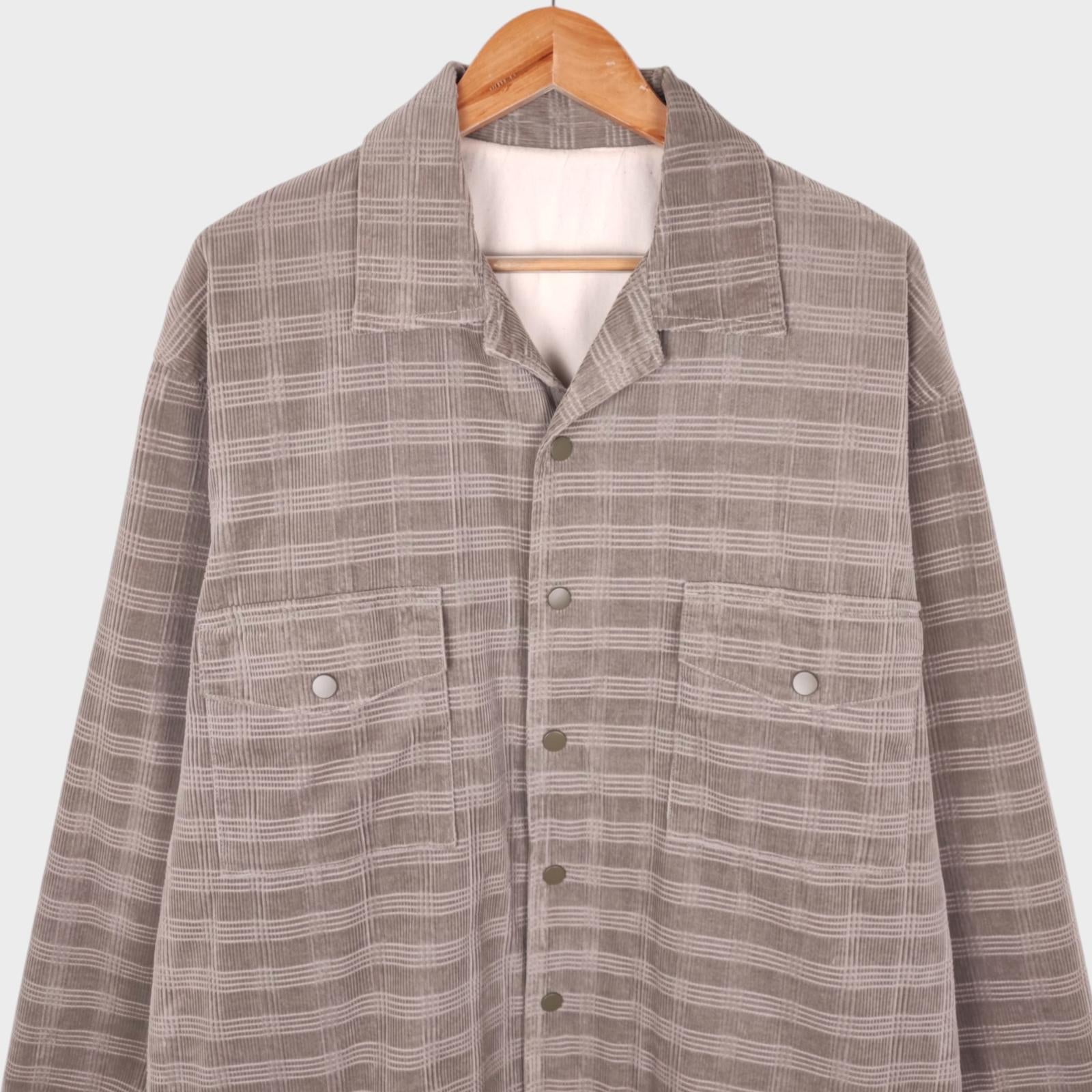 BEAMS B:MING Men's Pale Khaki Corduroy Jacket
