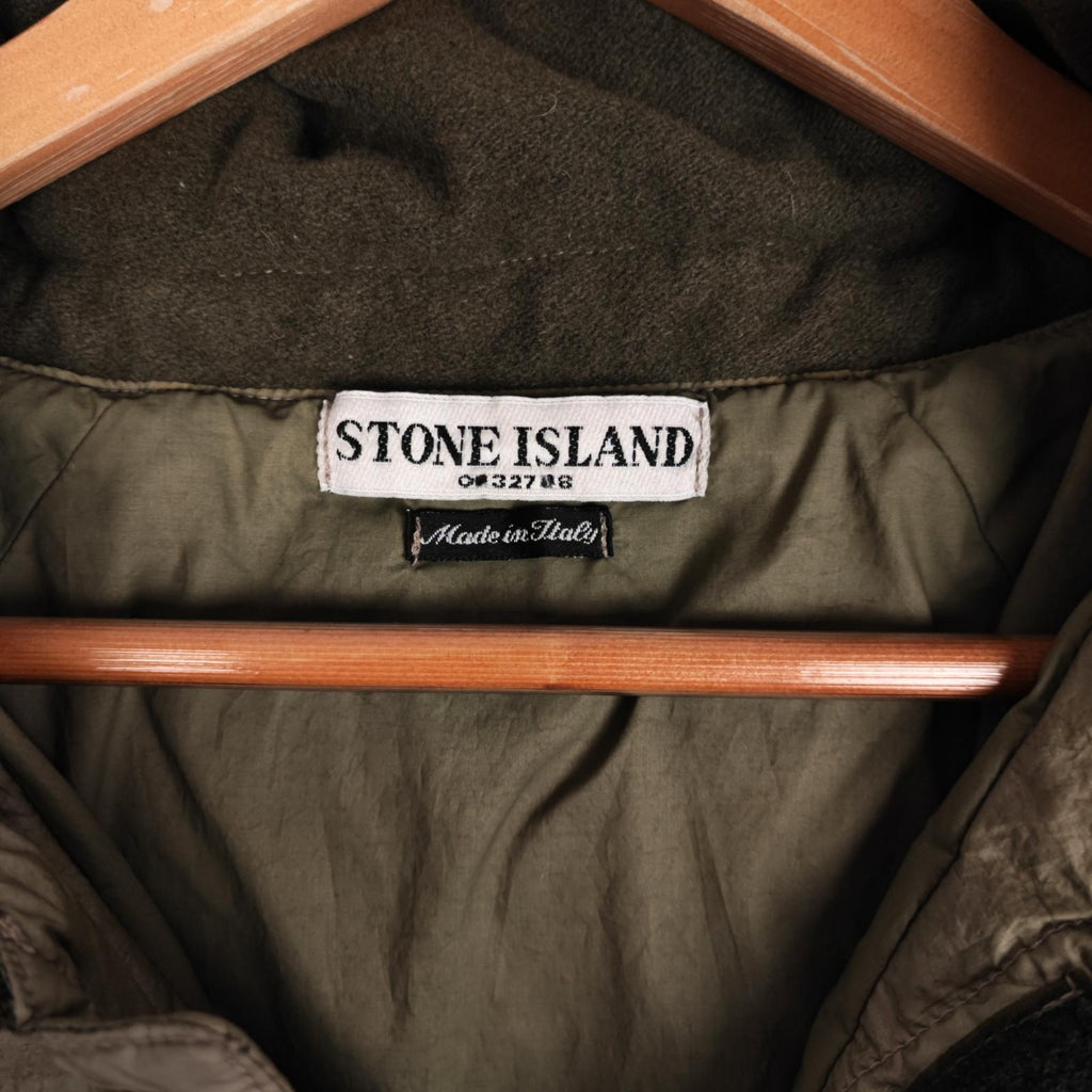 Vintage STONE ISLAND Men's AW 2005 Made in Italy Gold Goose Down Puffer Jacket