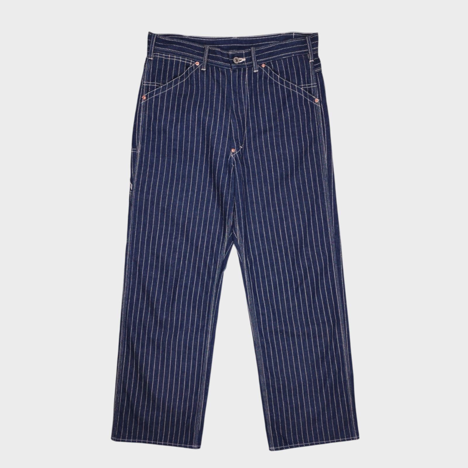 TOYS MCCOY Men's Blue Made in Japan Wabash Railroad Carpenter Trousers