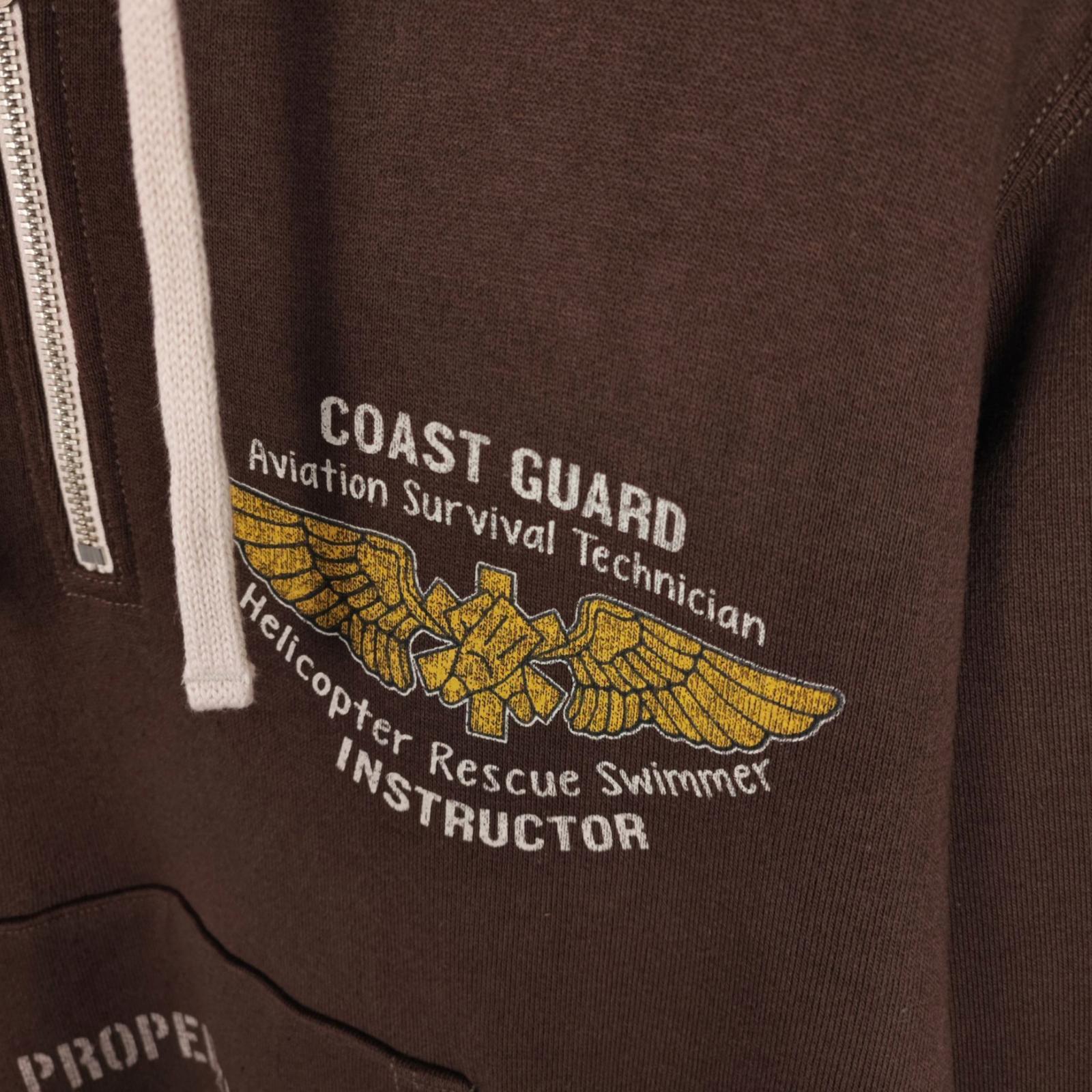 TOYS MCCOY McHill Sportswear Men's Made in Japan Brown USCG Hoodie