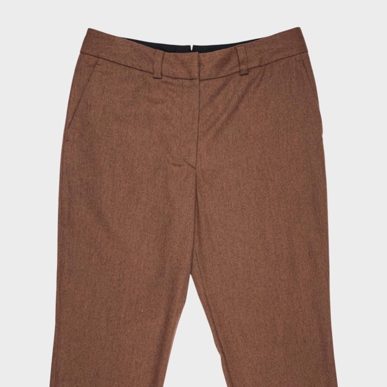 MARGARET HOWELL Women's Brown Made in Italy Wool Cashmere Trousers