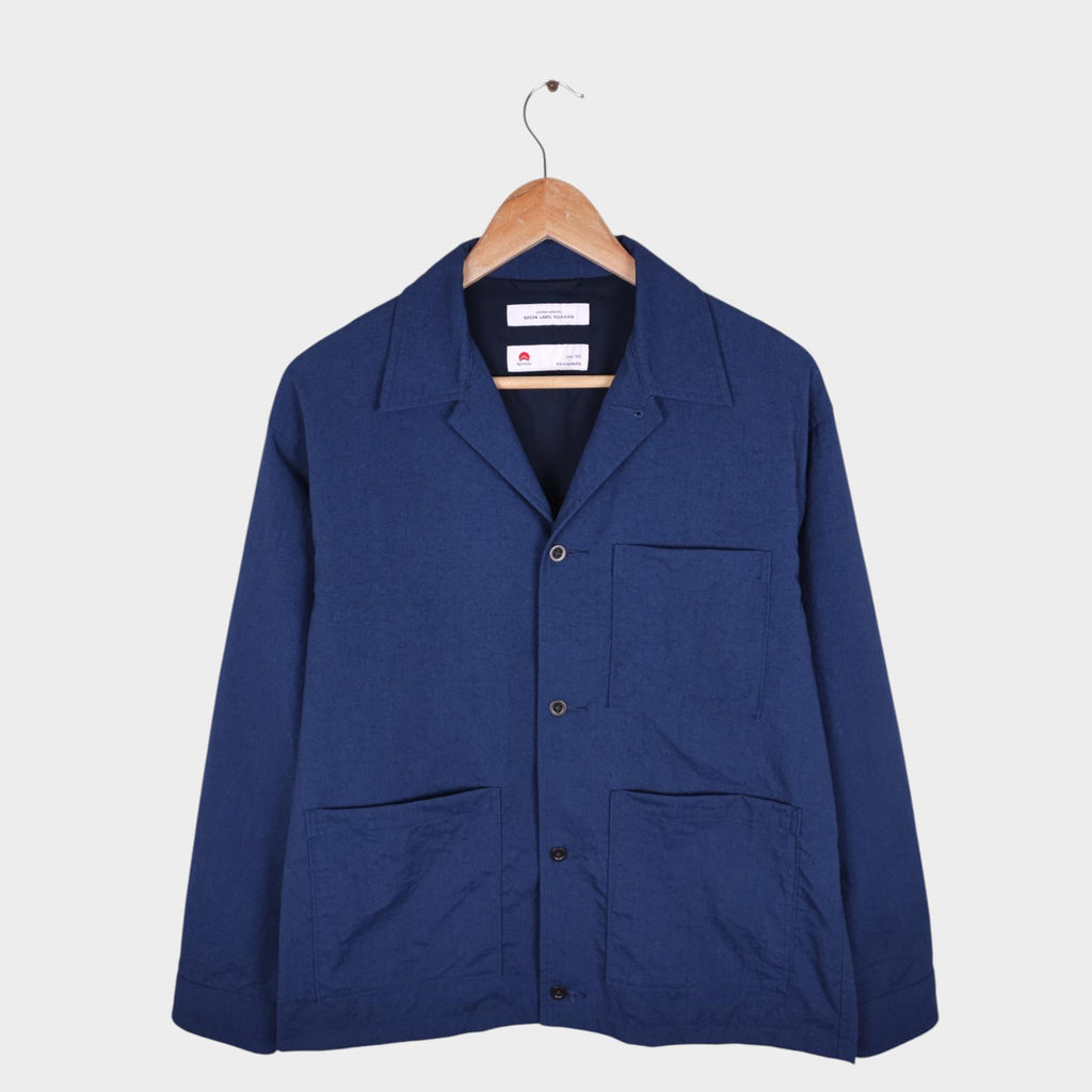 UNITED ARROWS Men's Blue Komatsu Matere Lined Chore Jacket