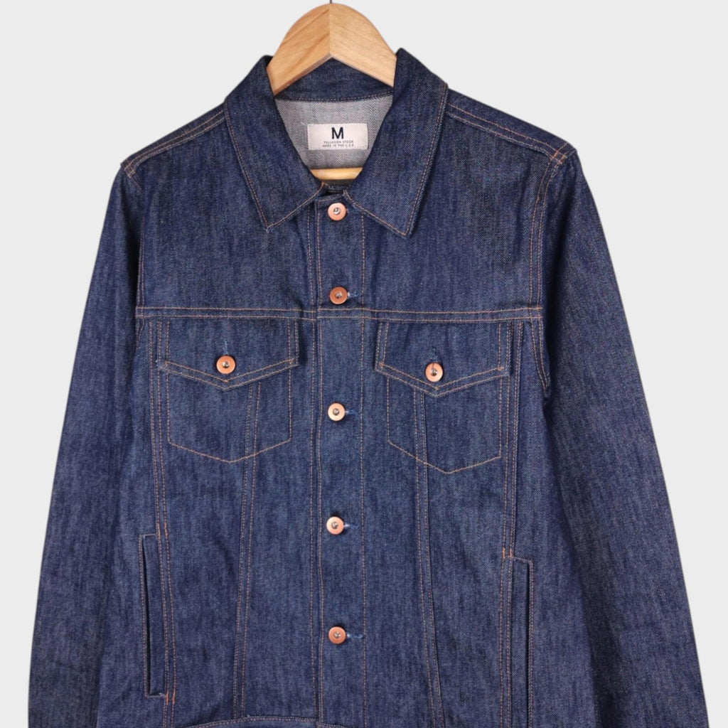 TELLASON Men's Blue Denim Made in USA Jacket