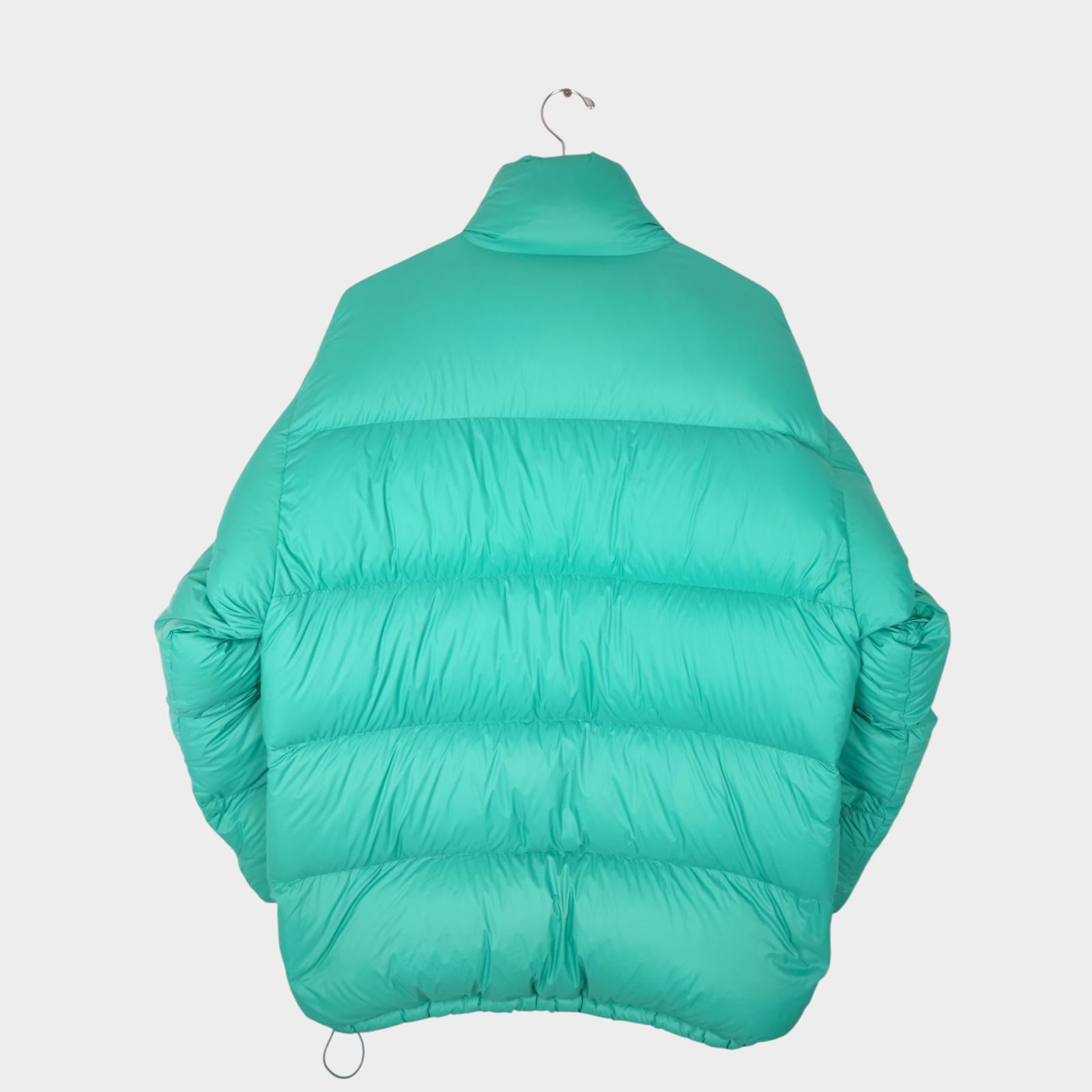 BEAMS Men's Marine Green Down Puffer Jacket