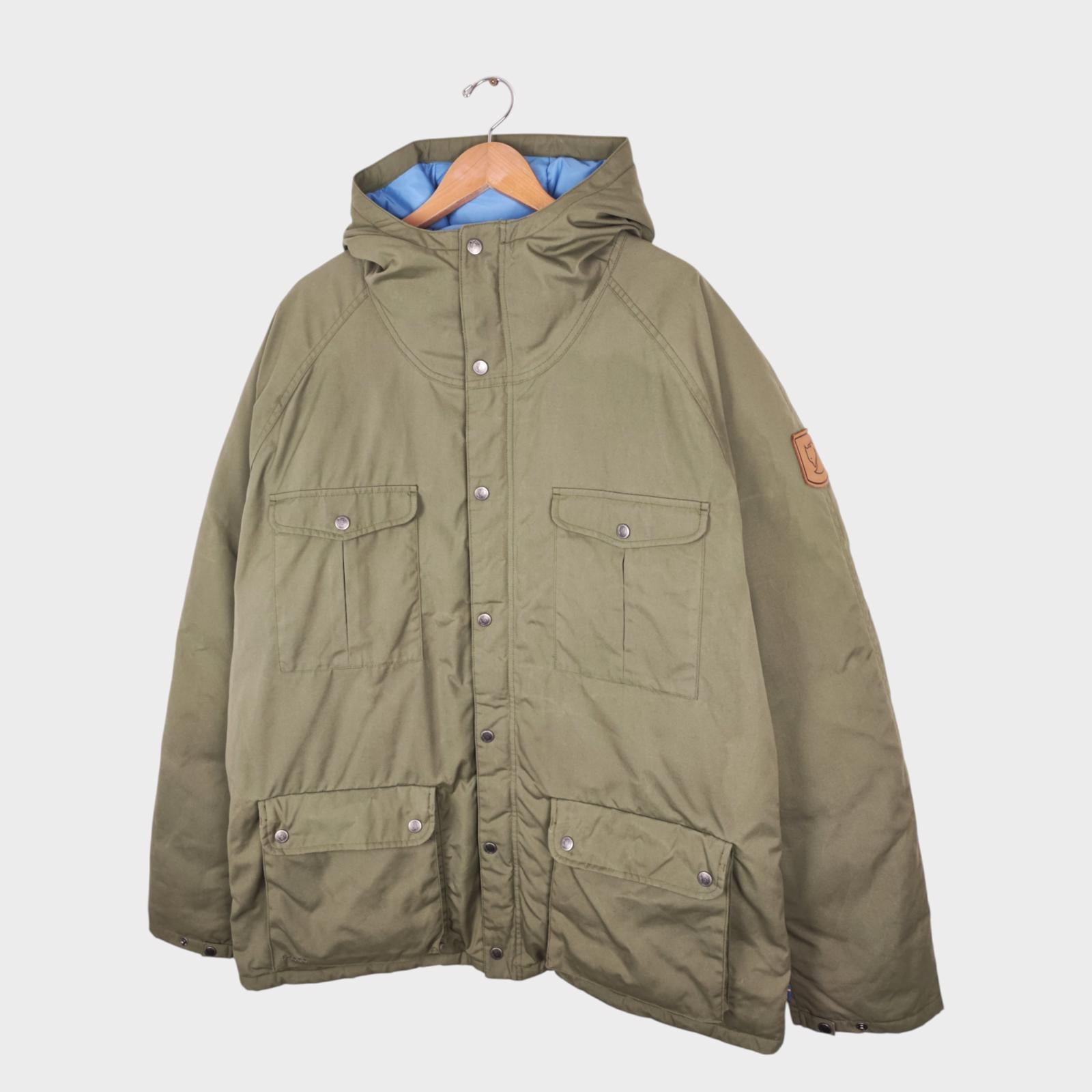 FJALLRAVEN Men's Green Heavyweight Waxed Greeland Down Jacket