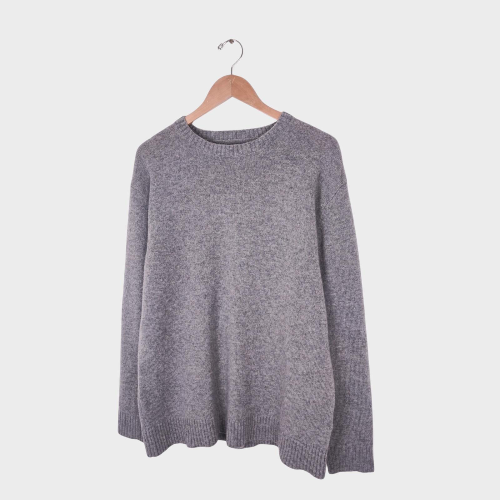 BEAMS PLUS Men's Grey 100% Wool Jumper