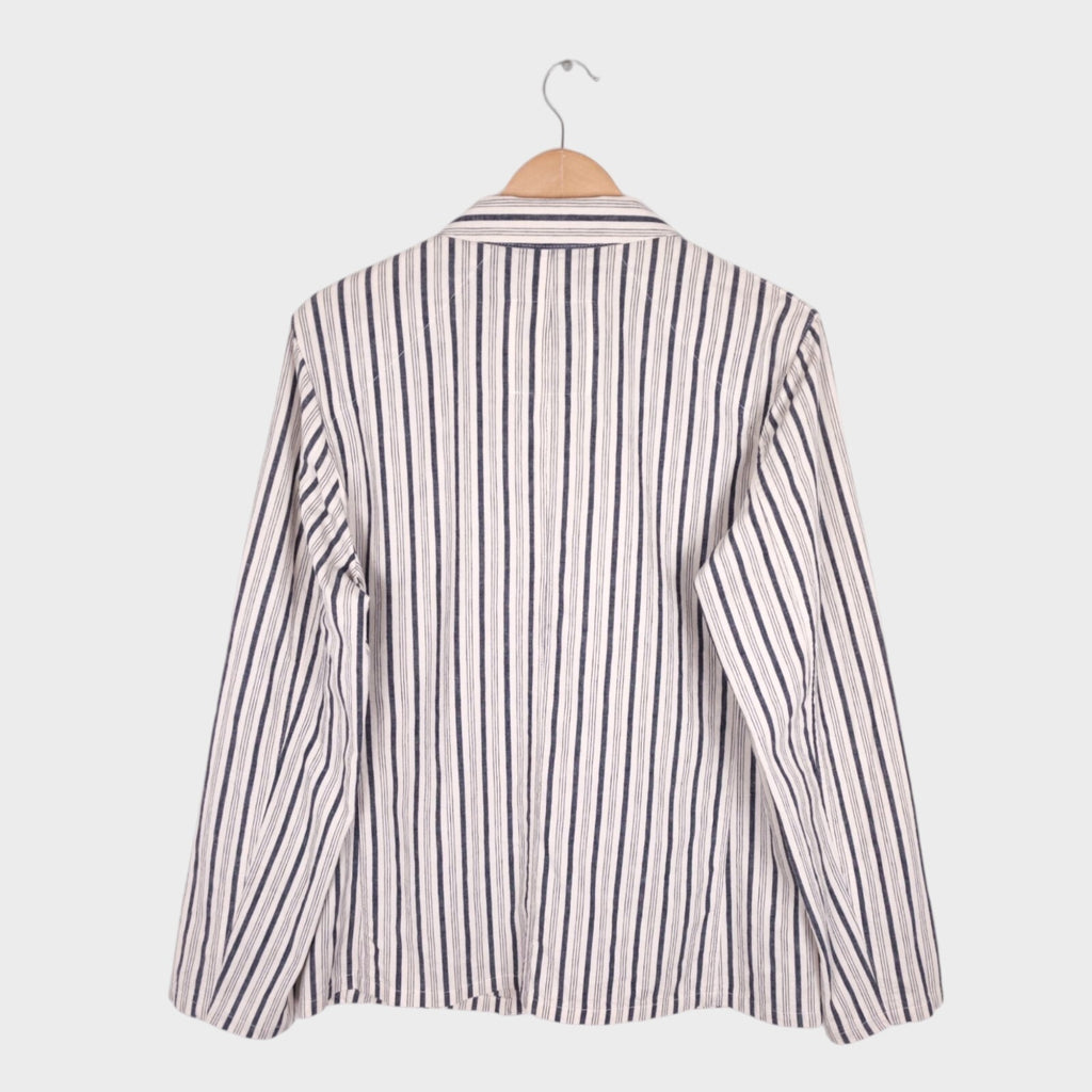 MACKINTOSH PHILOSOPHY Men's Striped Linen/Cotton Lightweight Chore Jacket