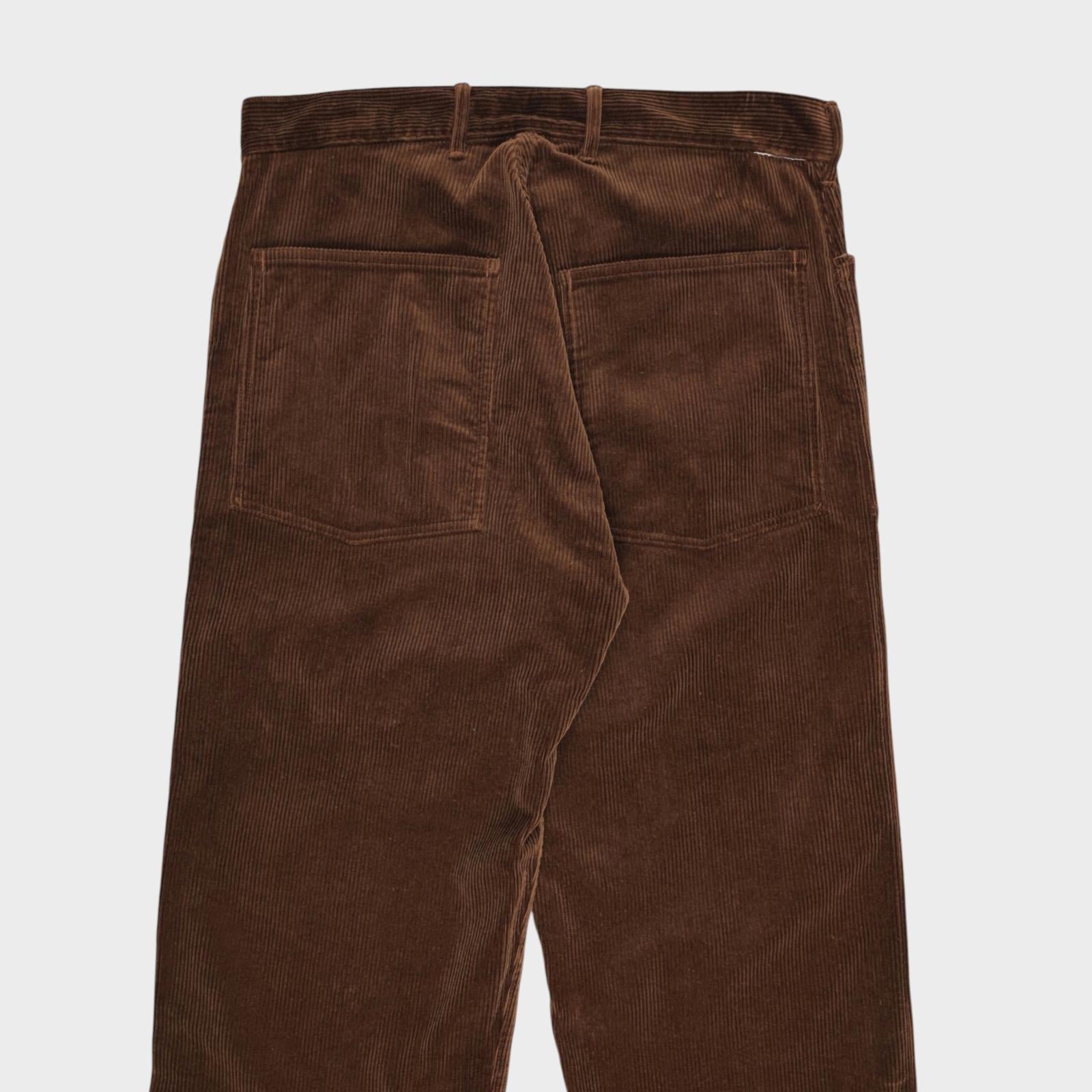 BUZZ RICKSON Men's Made in Japan Brown U.S. Army Working Corduroy Trousers