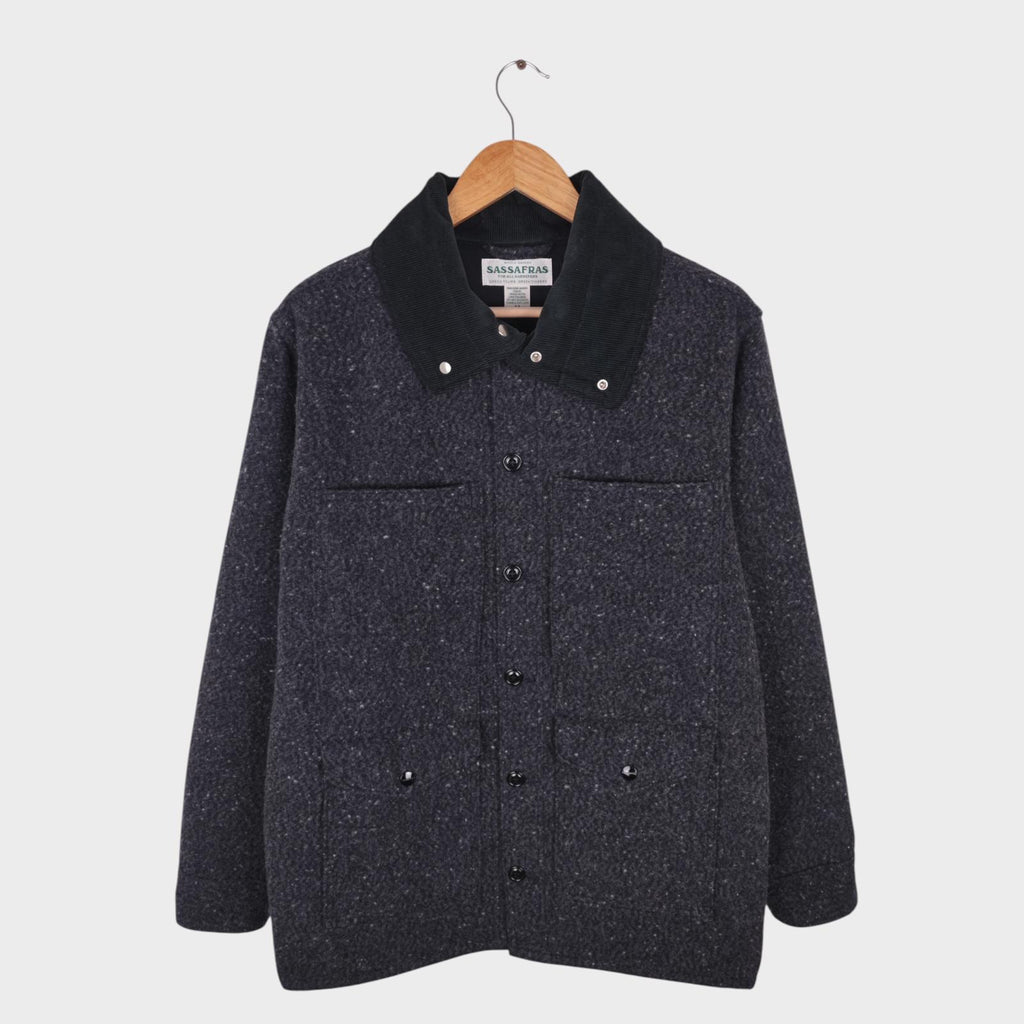 SASSAFRAS Men's Made in Japan Wool Blend Leaf Pruner Tube Jacket