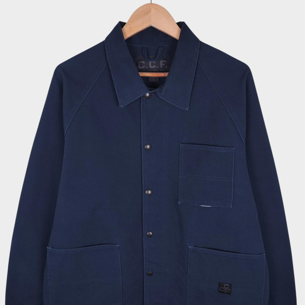 FILSON Men's Navy Blue Duck Canvas Cotton Chore Jacket