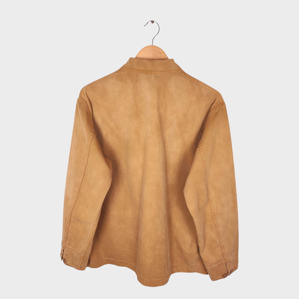 JW ANDERSON x UNIQLO Men's Washed Brown Embroidered Logo Chore Jacket