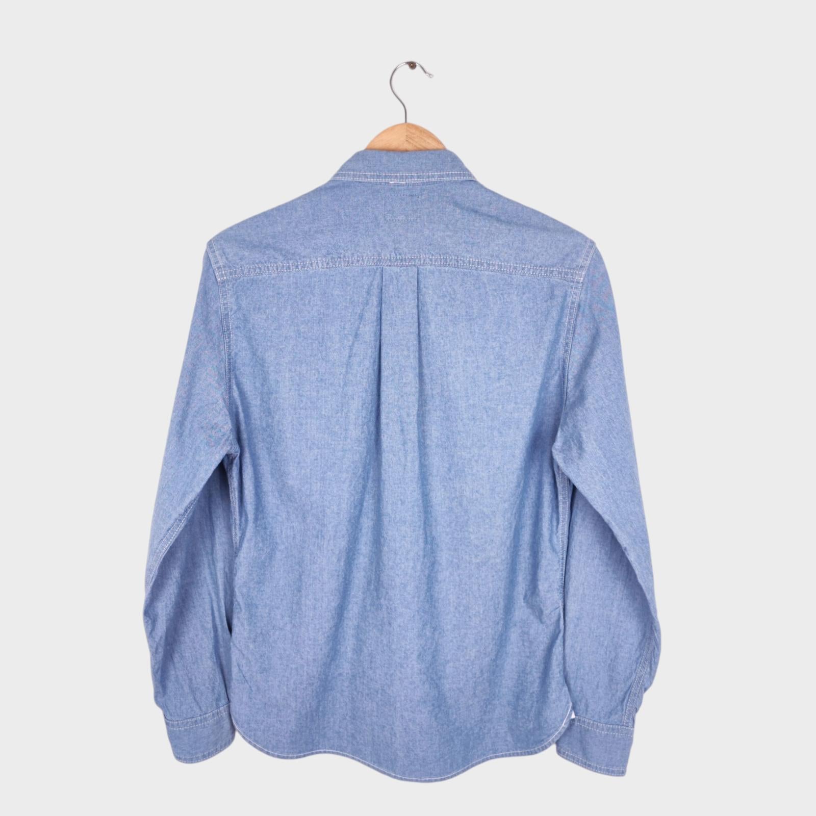 BEAMS Heart Men's Blue Chambray Work Shirt