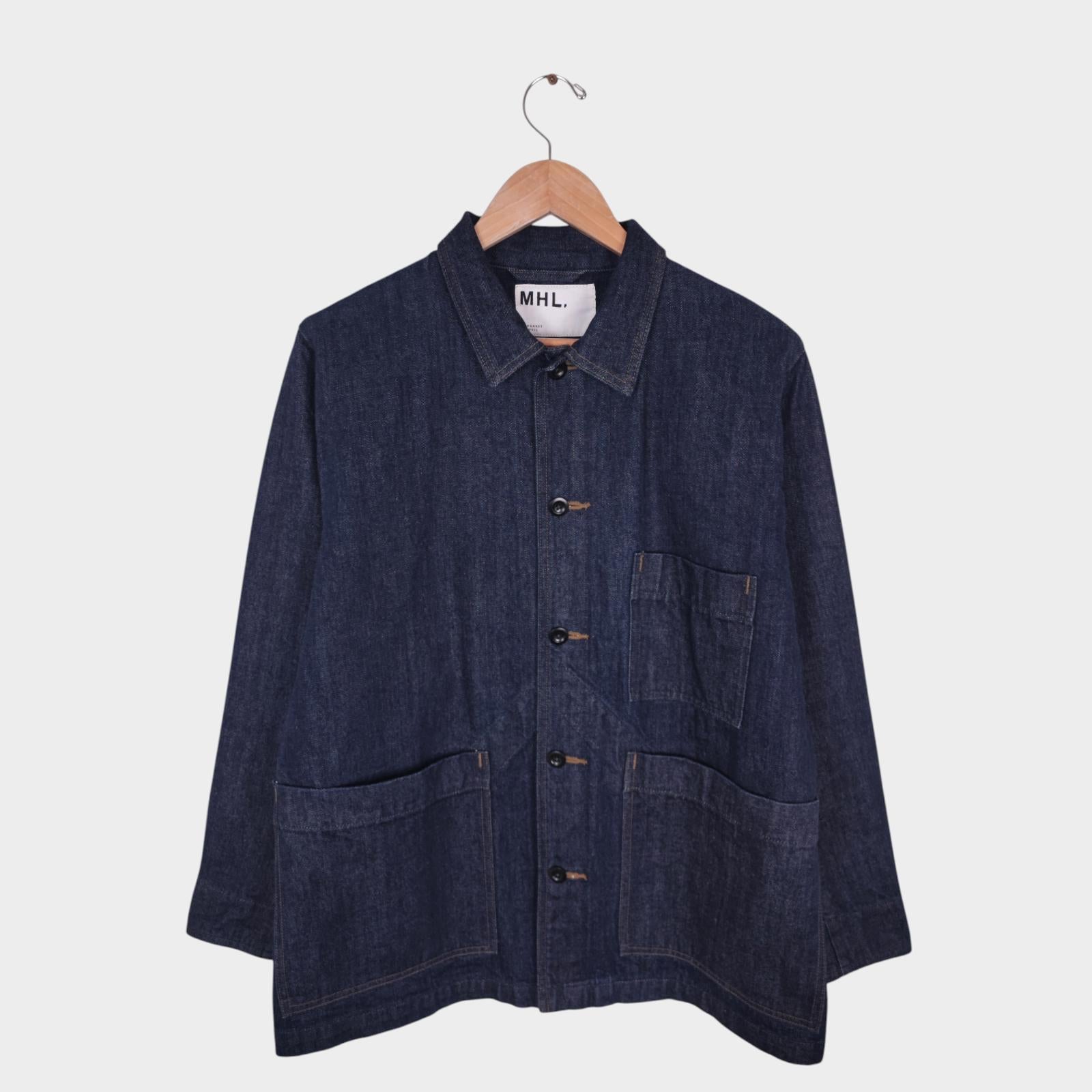 MHL MARGARET HOWELL Men's Canton Overalls Made in Japan Denim Chore Jacket