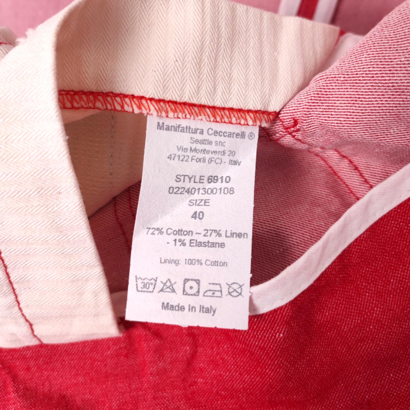 MANIFATTURA CECCARELLI Men's Pastel Red Made in Italy Waistcoat