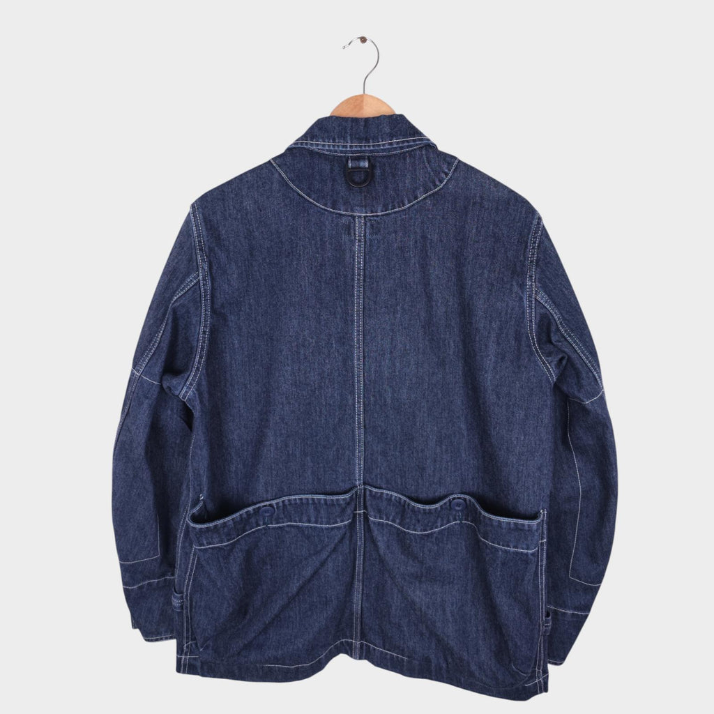SNOW PEAK Men's Blue Made in Japan Heavyweight Denim Takibi Spec Chore Jacket