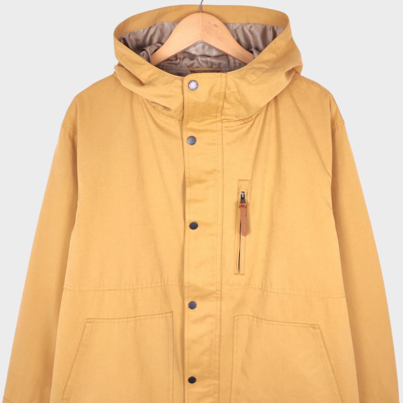 BEAMS B:MING Men's Yellow Waterproof Parka Jacket