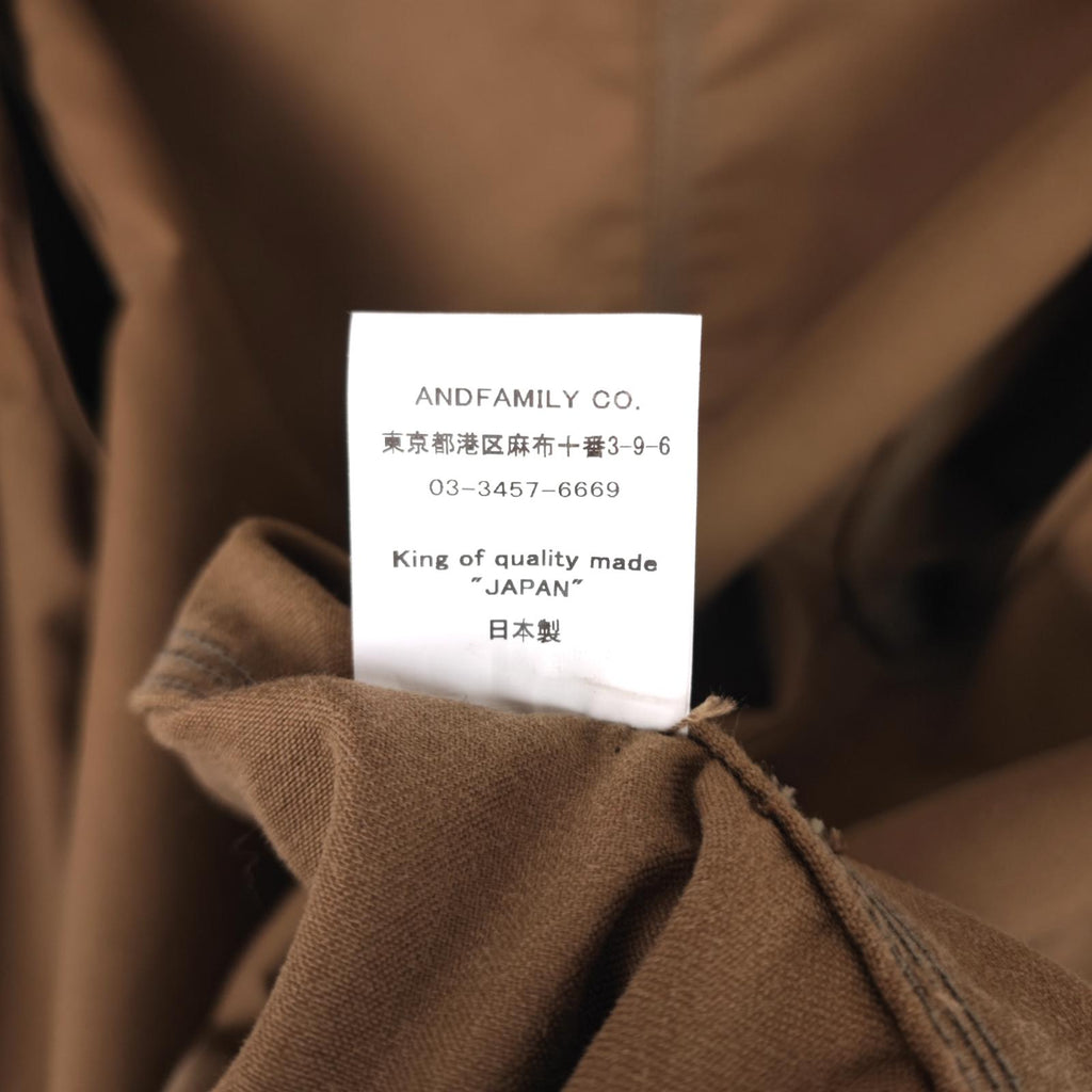 ANDFAMILYS CO. KYOTO Men's Made in Japan Khaki Moleskin Chore Jacket