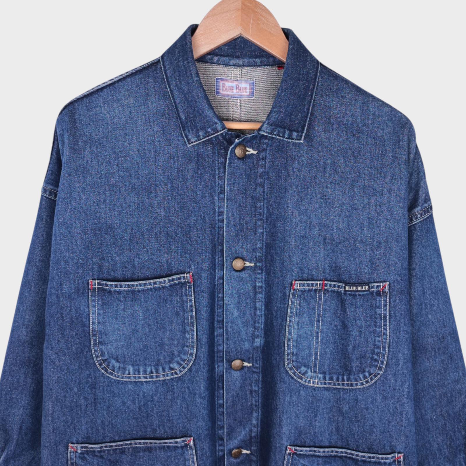 BLUE BLUE JAPAN Men's Made in Japan Blue Denim Chore Jacket
