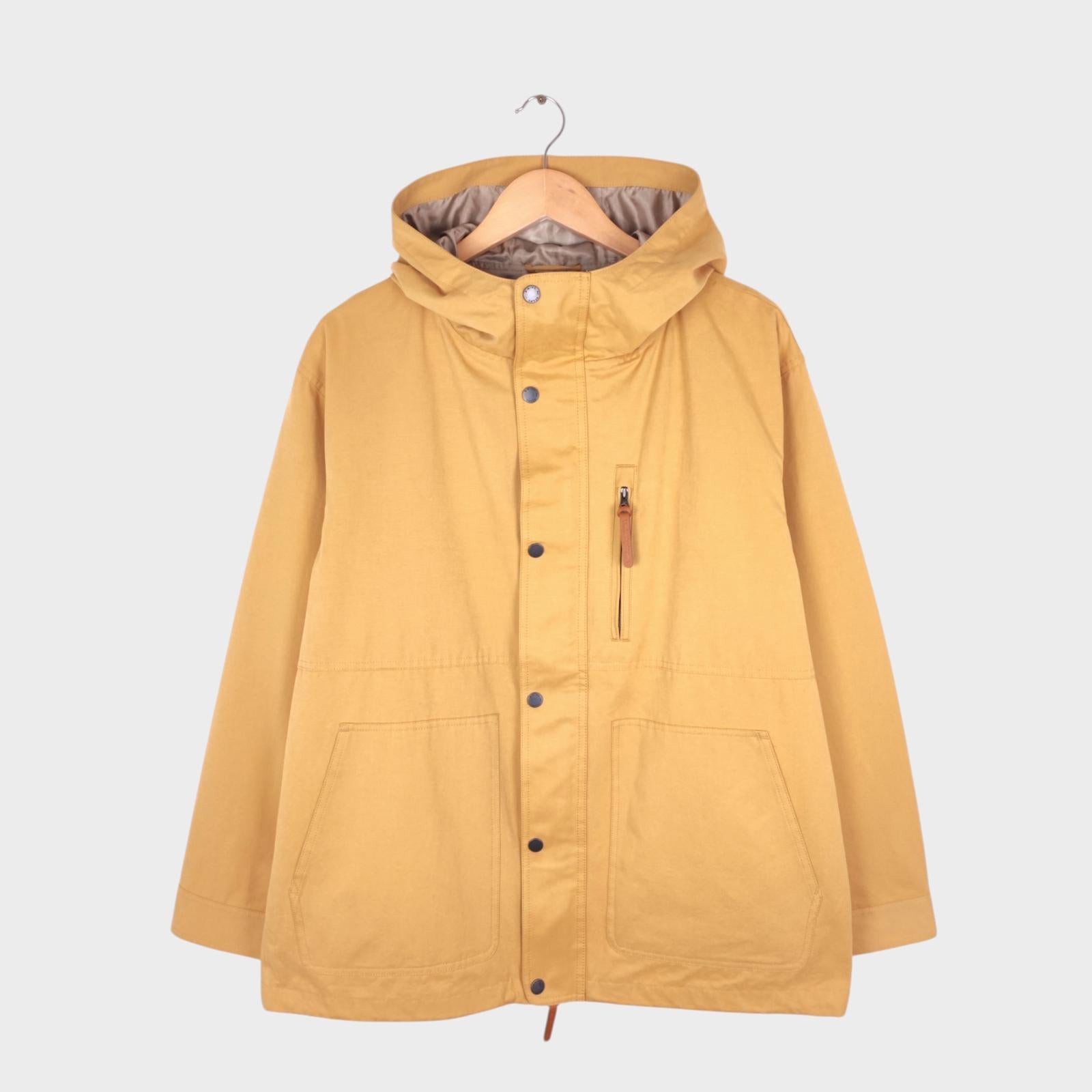 BEAMS B:MING Men's Yellow Waterproof Parka Jacket