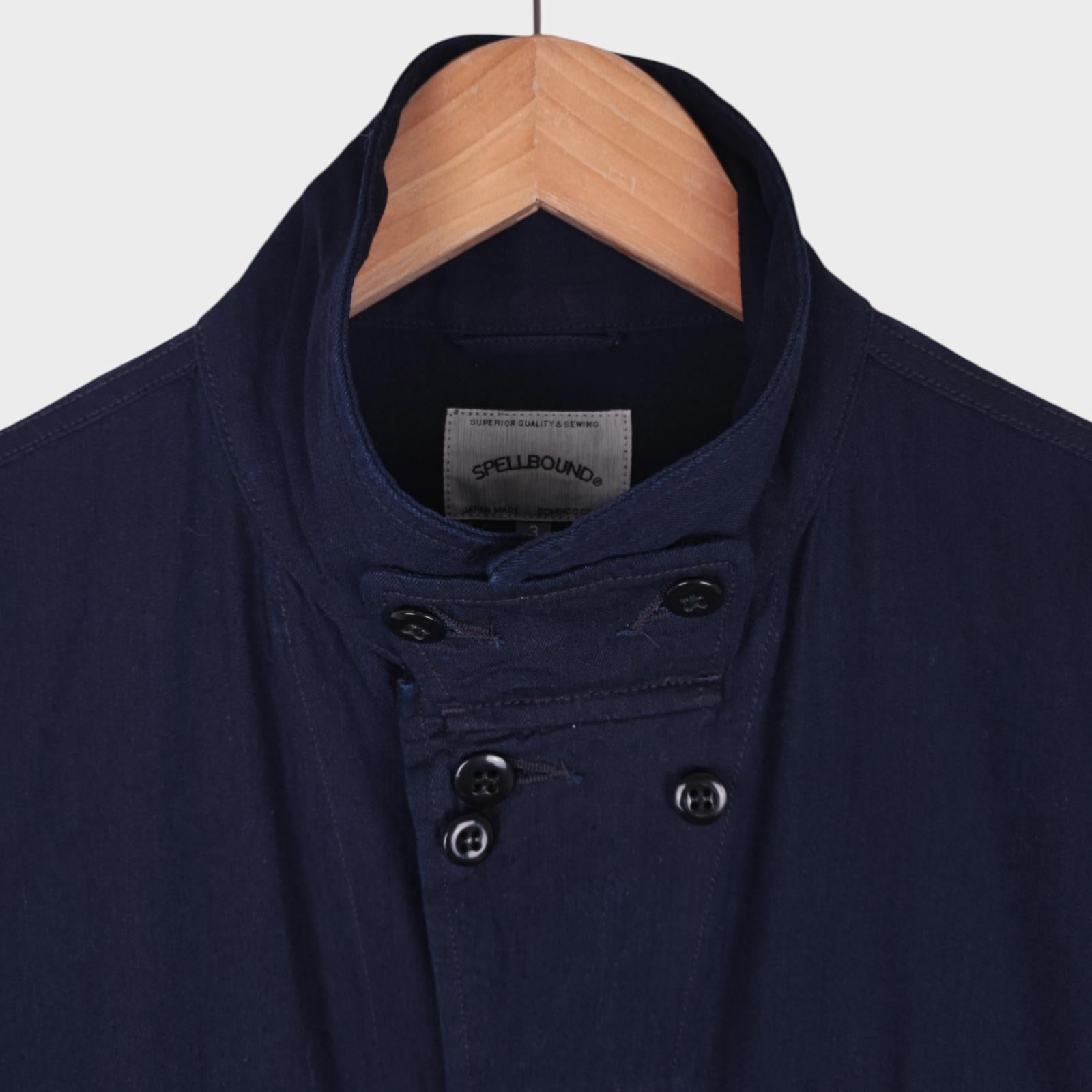 SPELLBOUND Men's Made in Japan Indigo Blue Utility Field Jacket