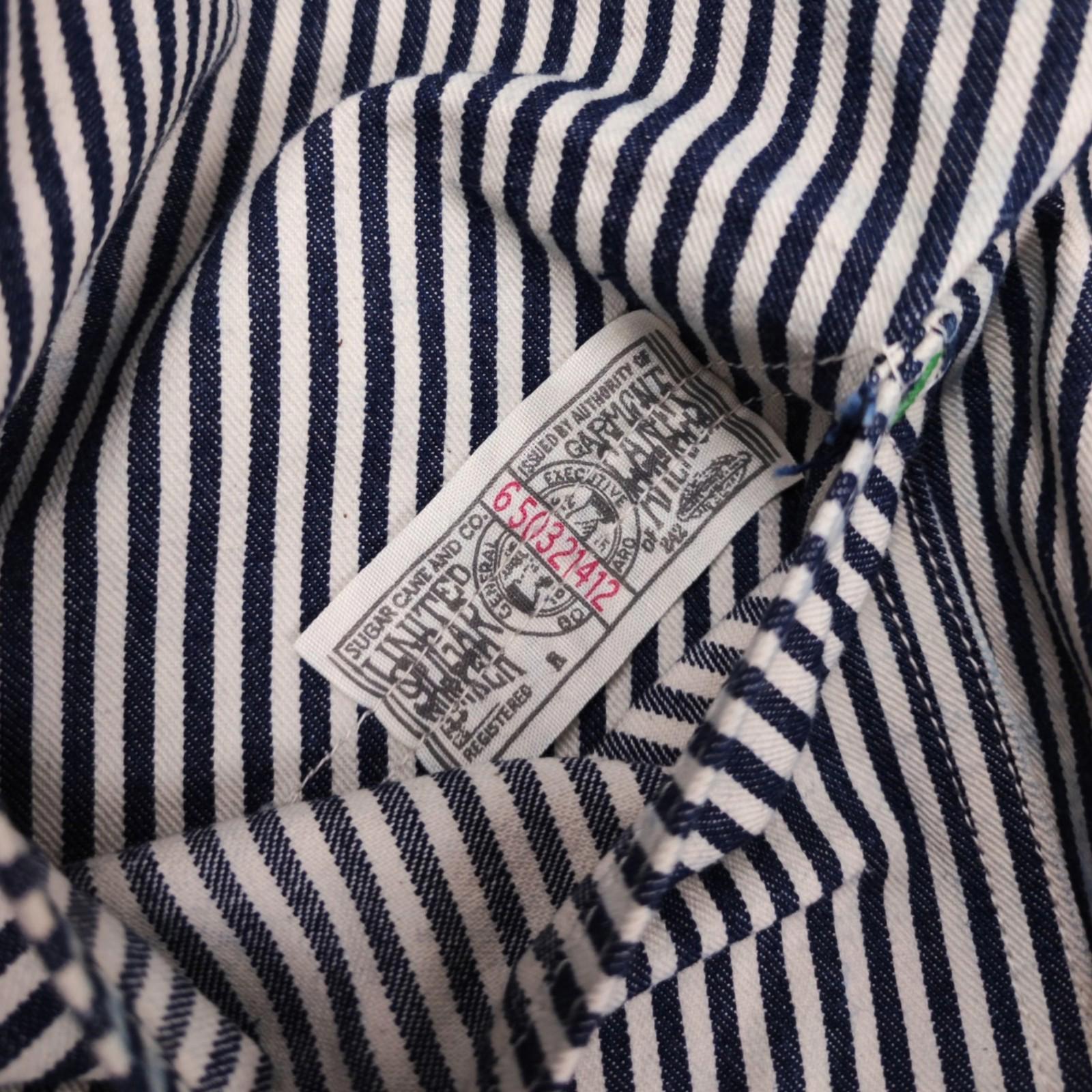 SUGAR CANE Men's Hickory Stripe High Waist Made in Japan Trousers