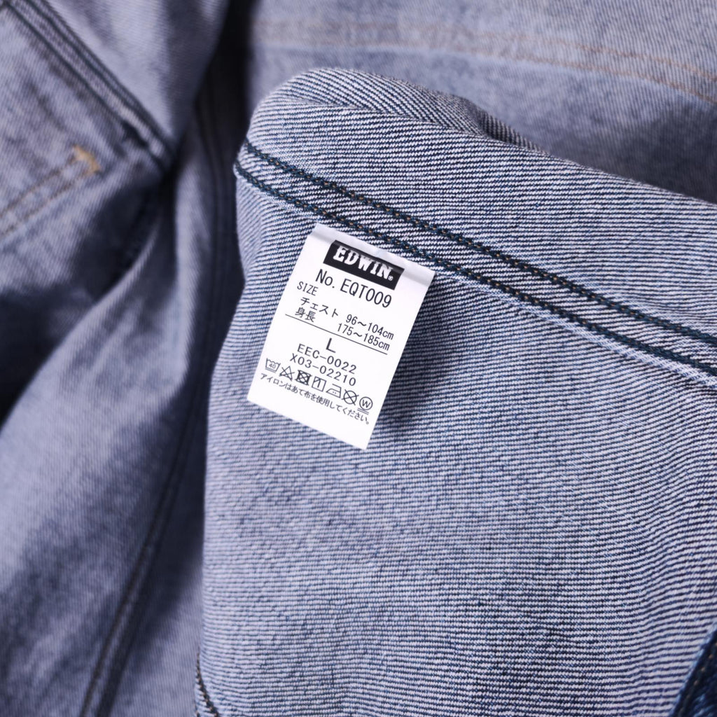 EDWIN Japan Men's Blue Cropped Trucker Jacket
