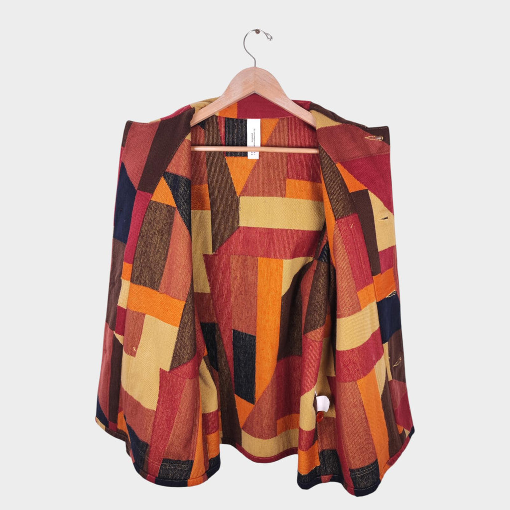 NICHE. Japan Men's Multicoloured Patchwork Switching Stitch Chore Jacket