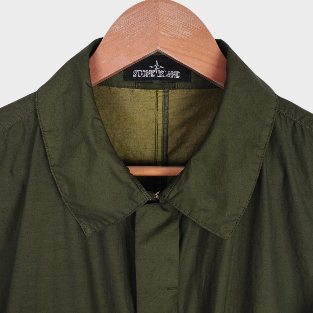 STONE ISLAND SHADOW PROJECT Men's Green Naslan Light Watro Mac Coat Jacket