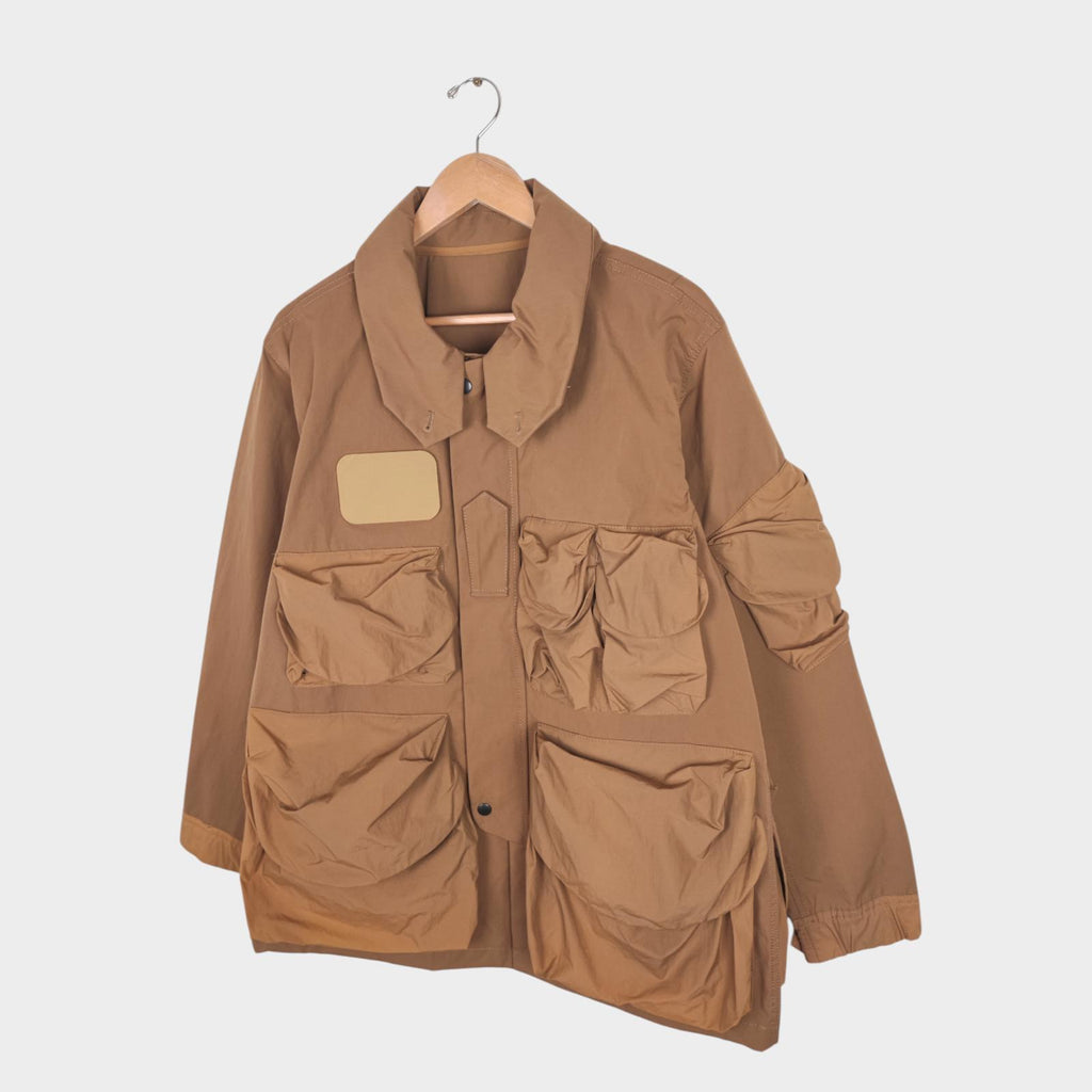 NORBIT BY HIROSHI NOZAWA Men's Coyote Beige Mountain Hike Parka Jacket