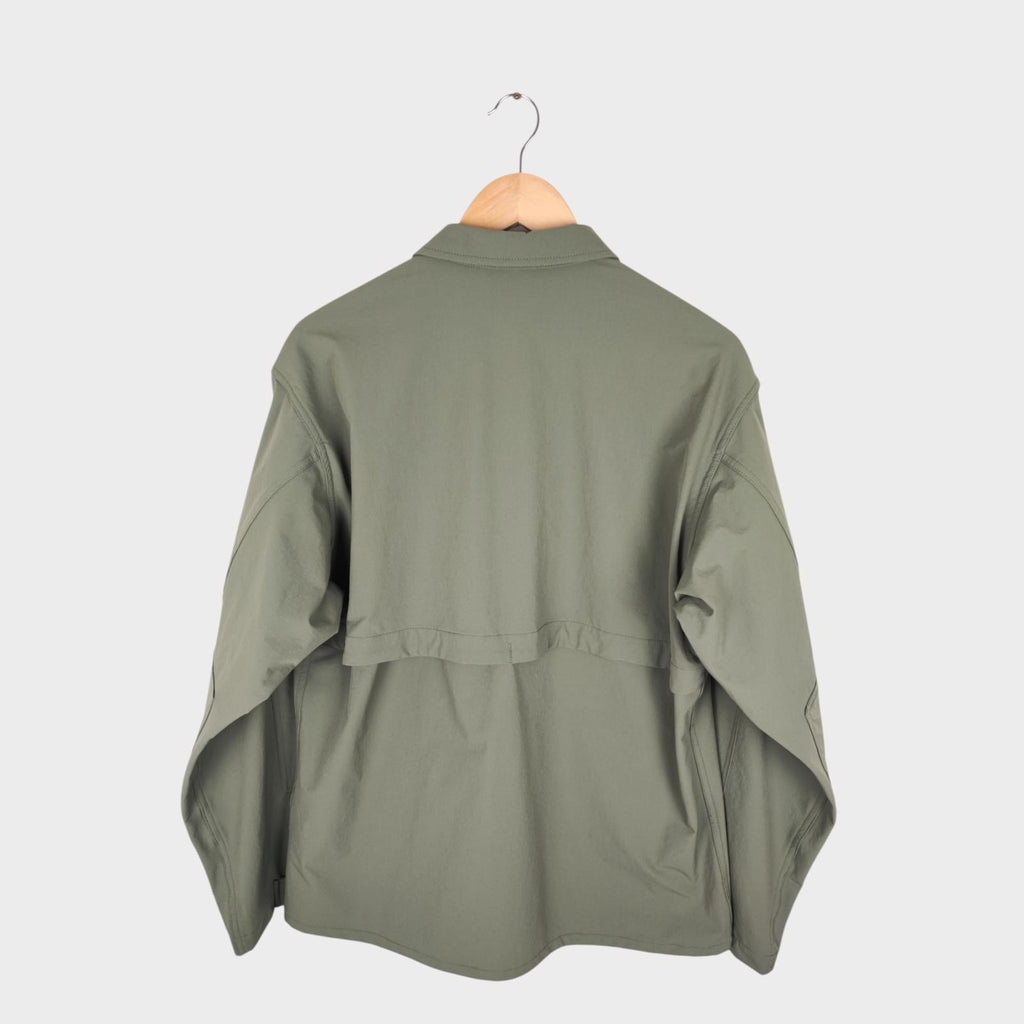 BEAMS x TIGORA Men's Green Water Repellent Utility Jacket