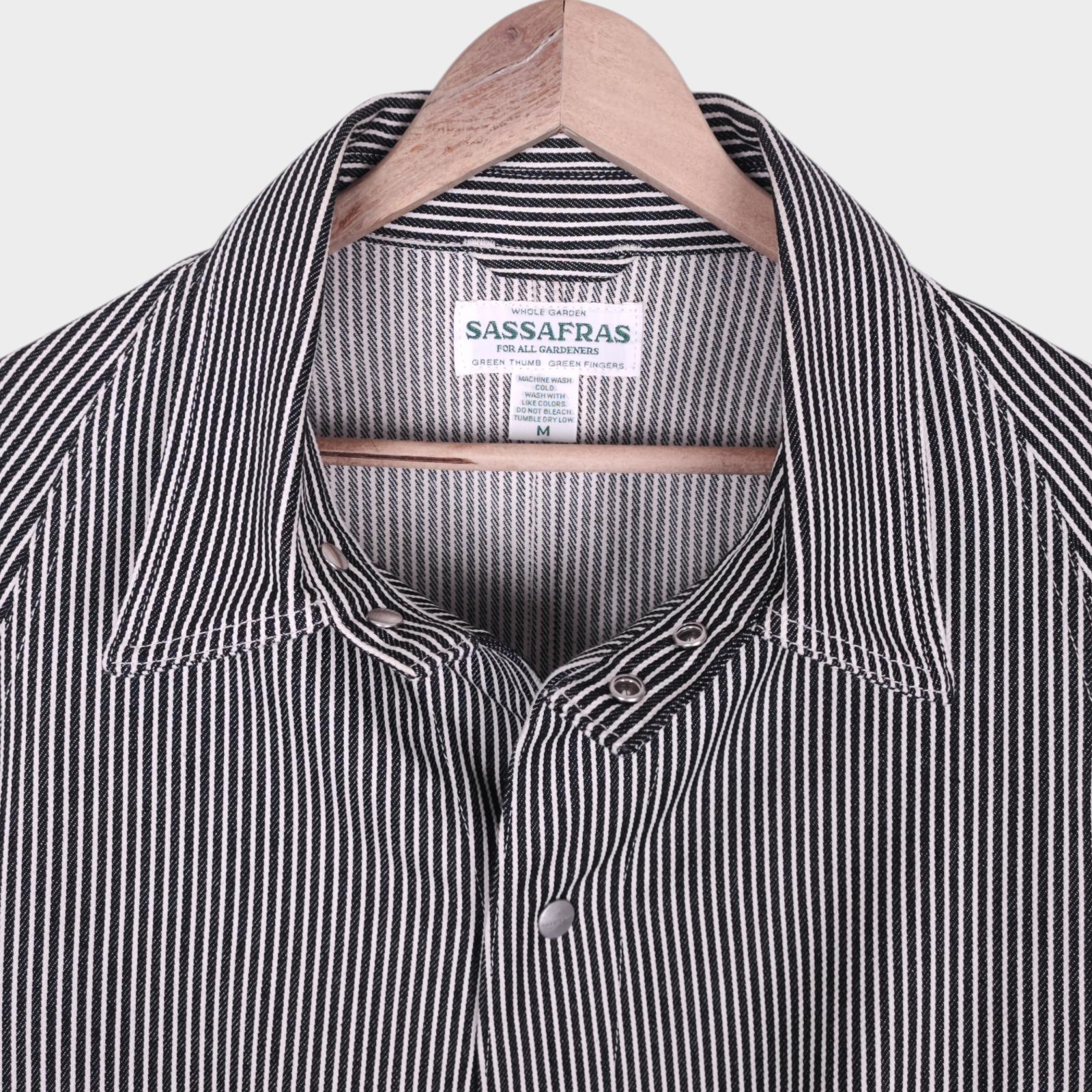 SASSAFRAS Men's Made in Japan Hickory Stripe Pruner Jacket