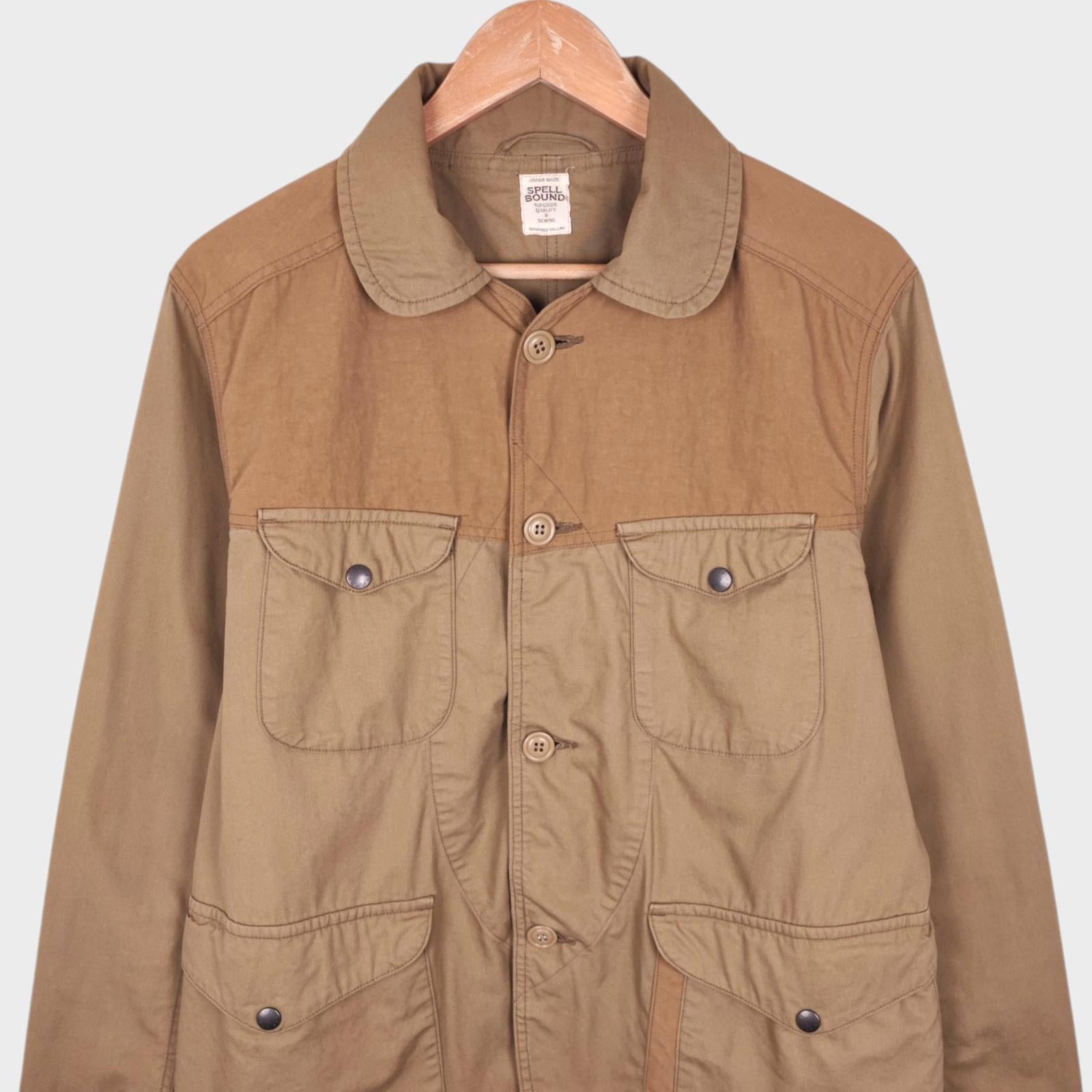 SPELLBOUND Men's Made in Japan Beige Indy Hunting Chore Jacket