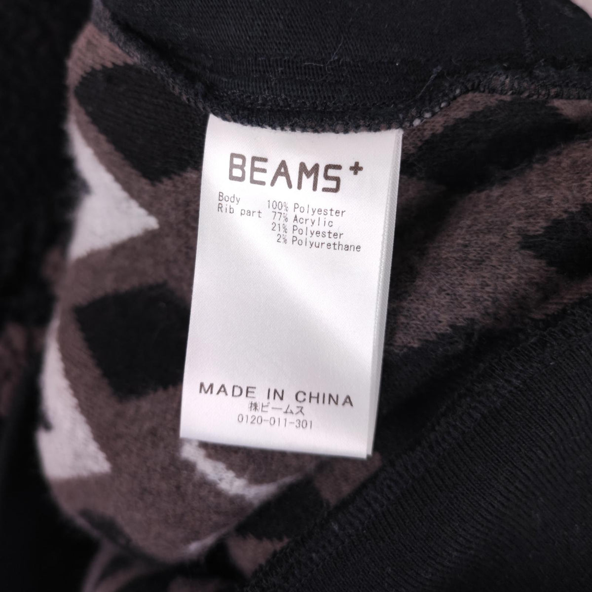 BEAMS PLUS Men's Native Pattern Boa Fleece Jumper