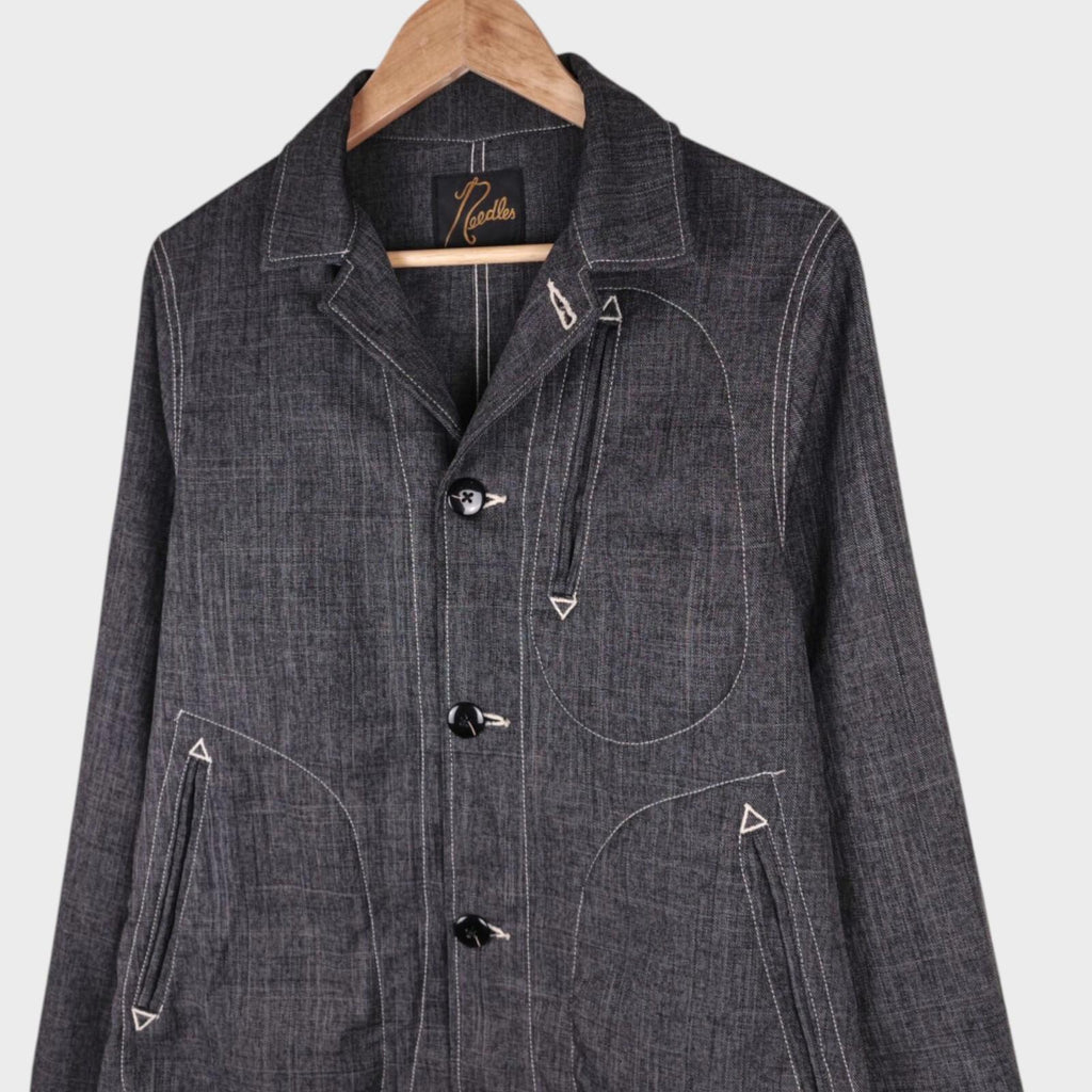 NEEDLES Men's Grey Made in Japan Western Chore Jacket