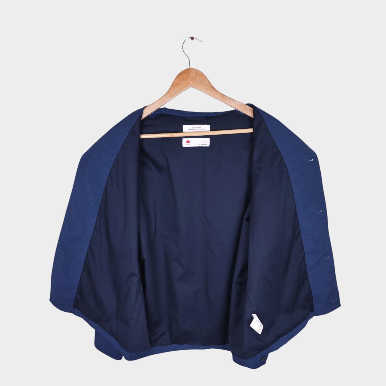 UNITED ARROWS Men's Blue Komatsu Matere Lined Chore Jacket