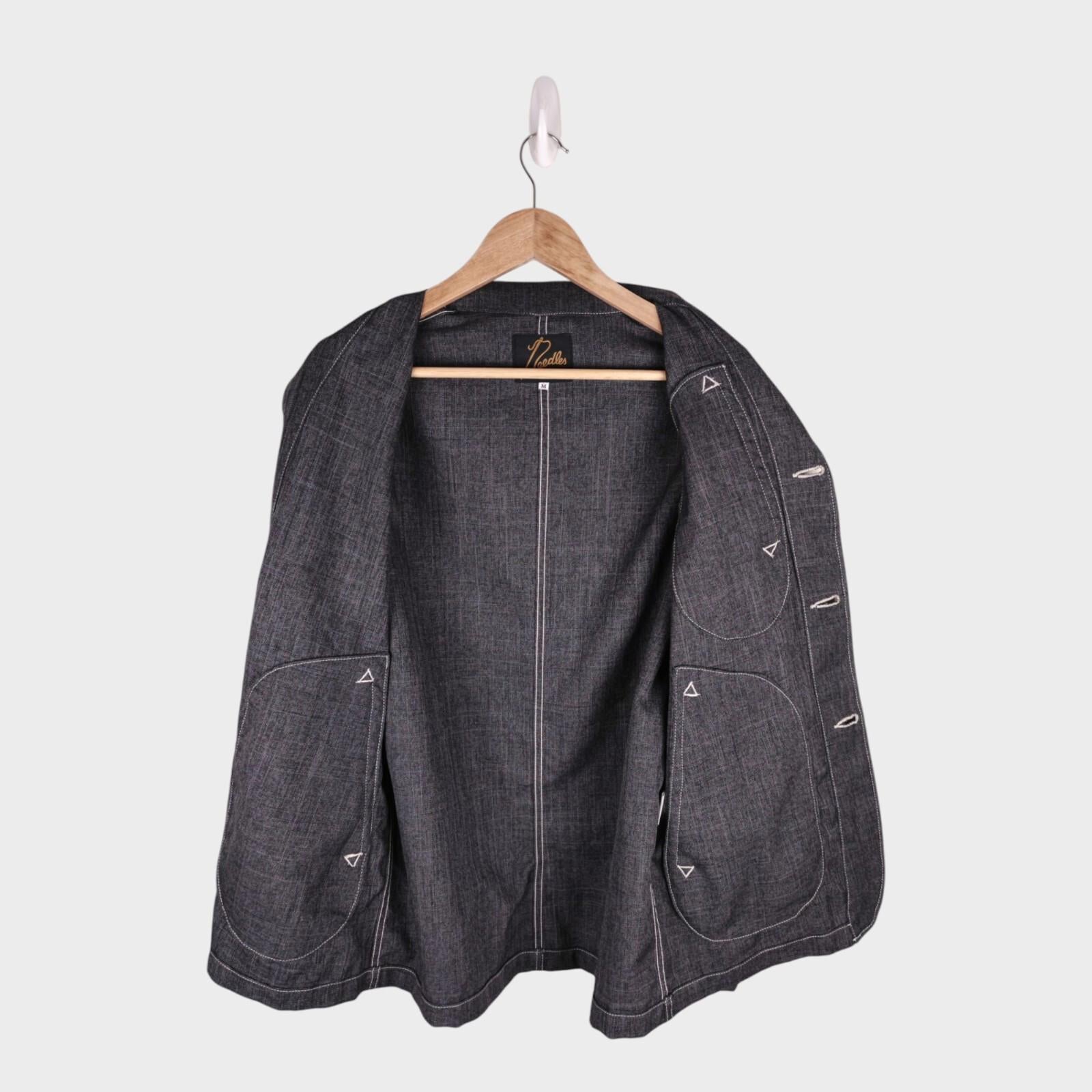 NEEDLES Men's Grey Made in Japan Western Chore Jacket