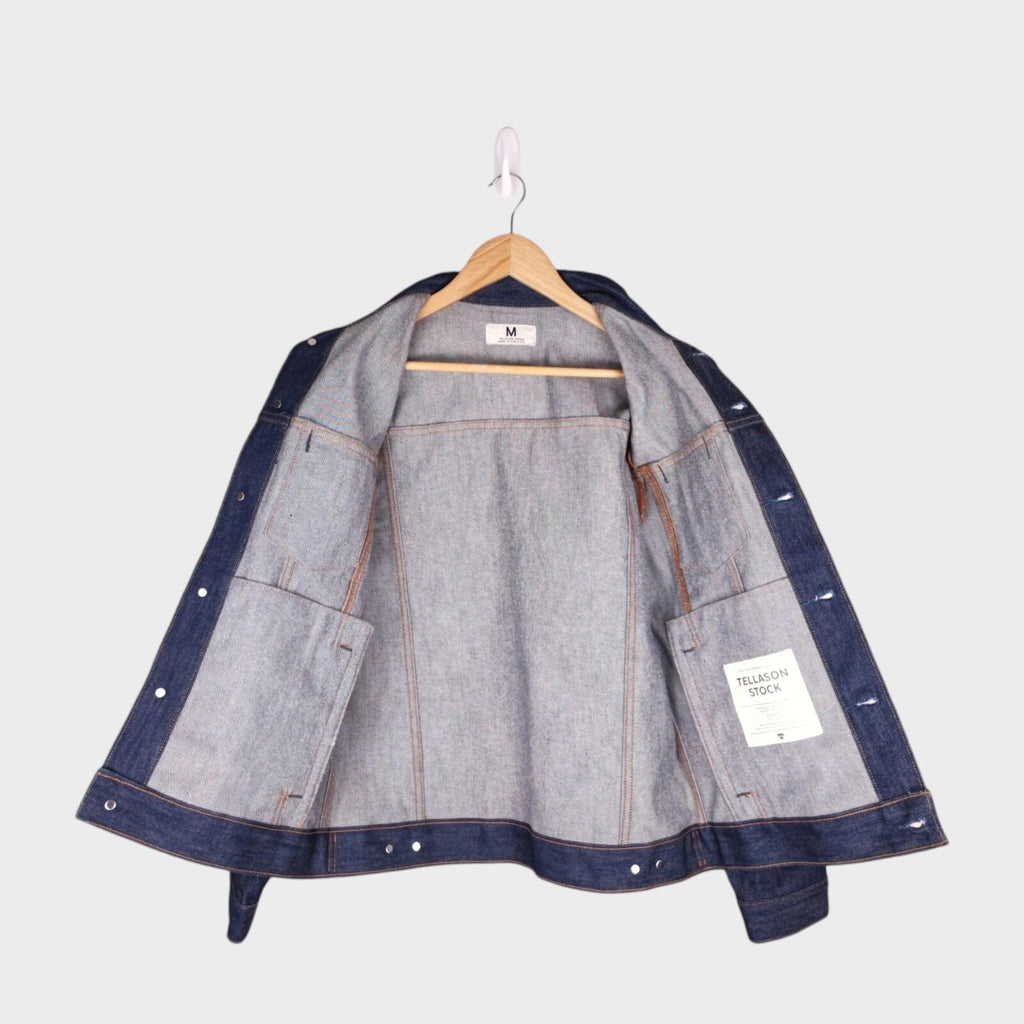 TELLASON Men's Blue Denim Made in USA Jacket