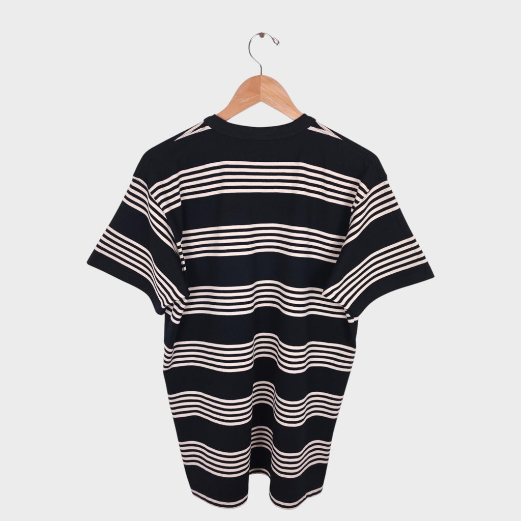 TOYS MCCOY McHill Sportswear Men's Made in Japan Steve McQueen Black/White Striped T-Shirt
