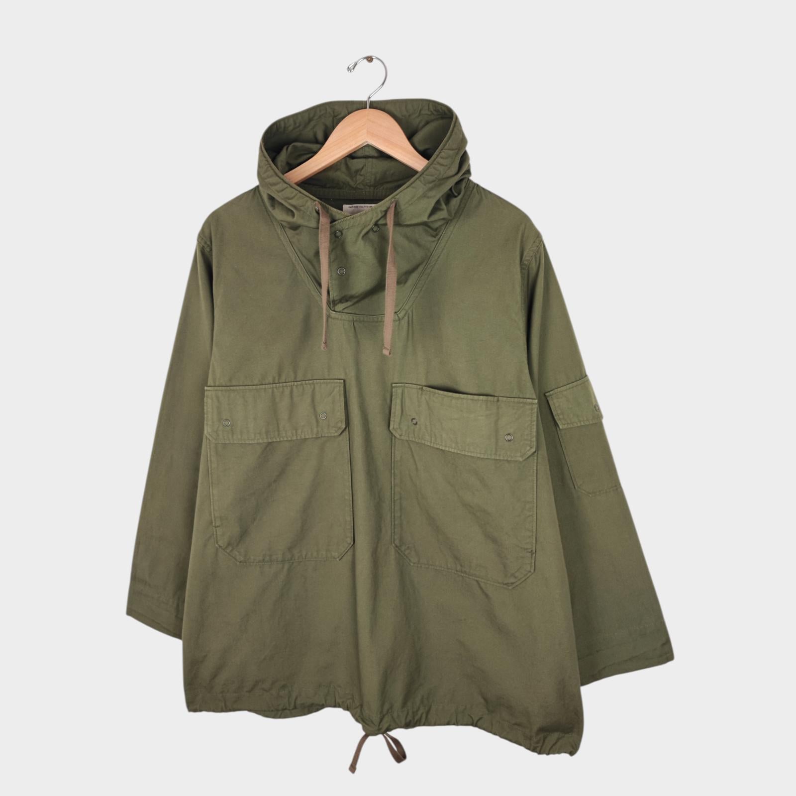 SPELLBOUND Men's Made in Japan Green Cotton Military Parka Smock