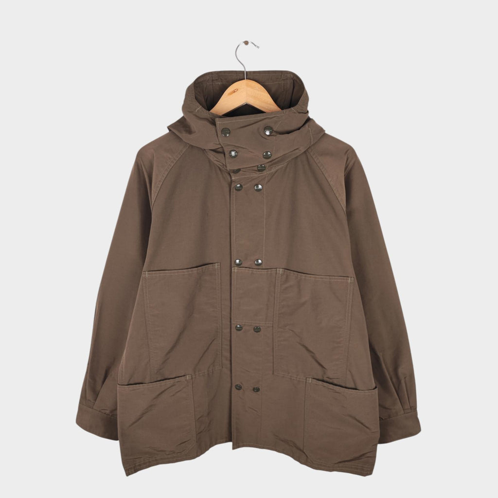 SASSAFRAS Men's Made in Japan Khaki Blower Bud 60/40 Cotton Nylon Parka Jacket