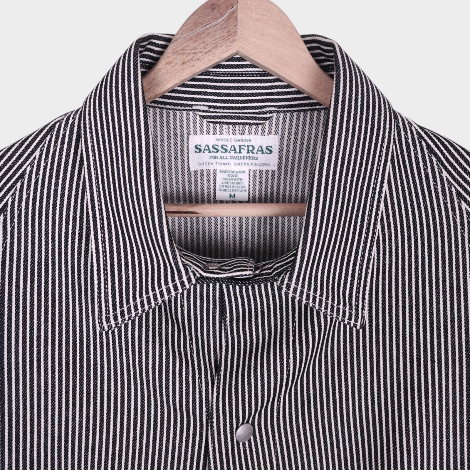 SASSAFRAS Men's Made in Japan Hickory Stripe Pruner Jacket