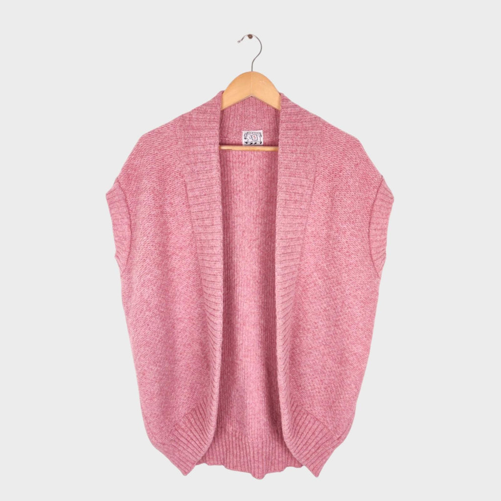 TENDER CO Men's Made in Scotland Pink Wide Rib Serpentine Vest