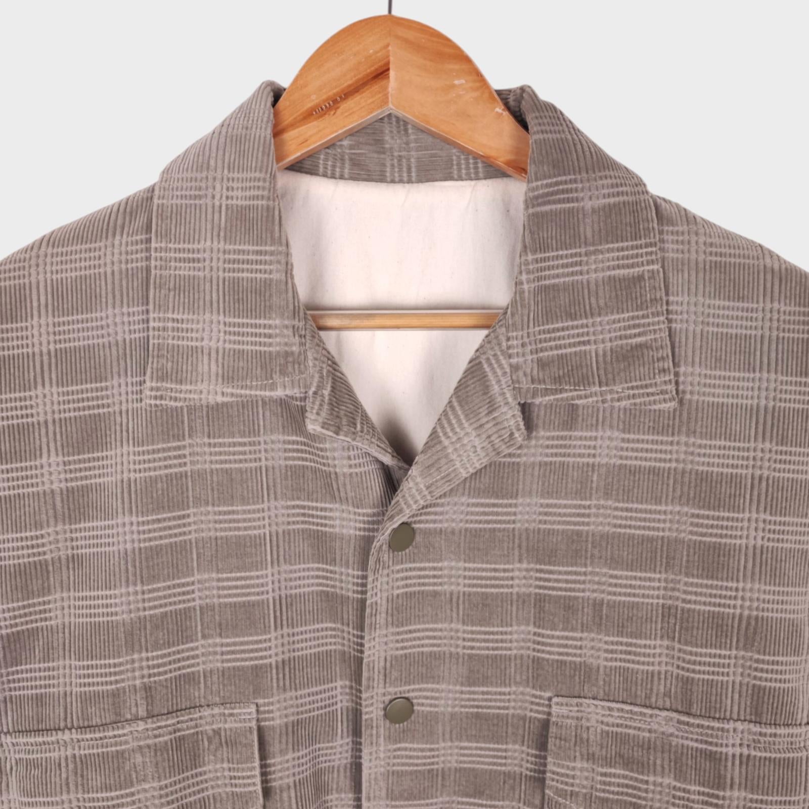 BEAMS B:MING Men's Pale Khaki Corduroy Jacket